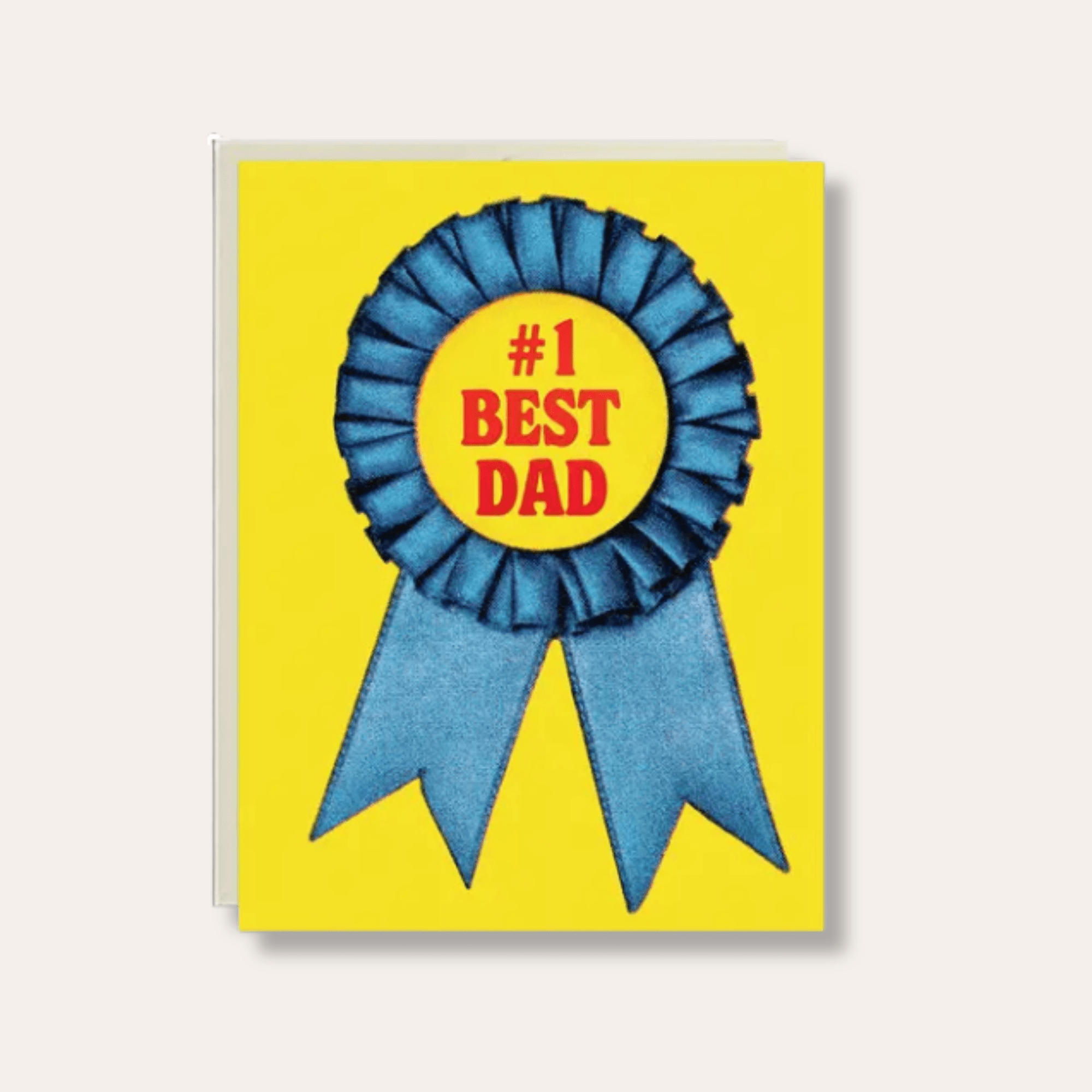 1 Best Dad Ribbon Greeting Card - Dirty Coast