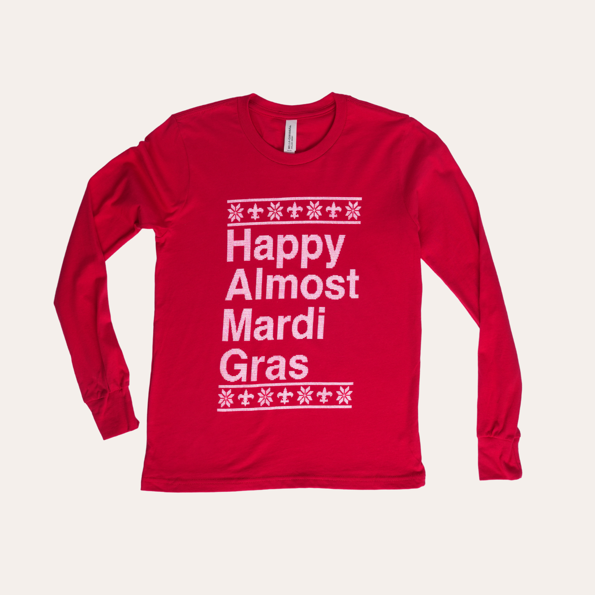 Happy Almost Mardi Gras Classic Long Sleeve Kids