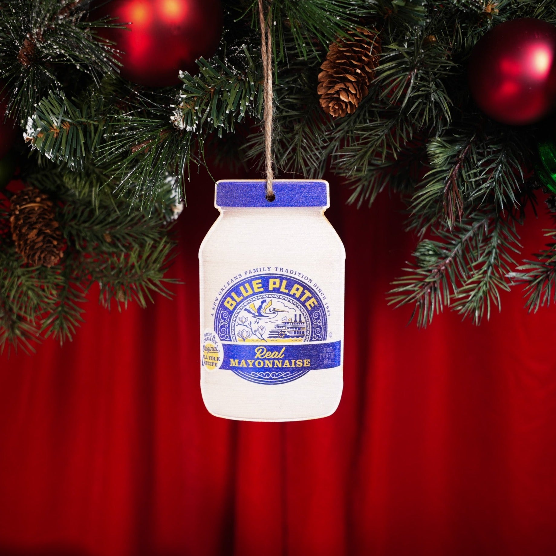 Blue Plate® Mayo Wood Ornament - Dirty Coast