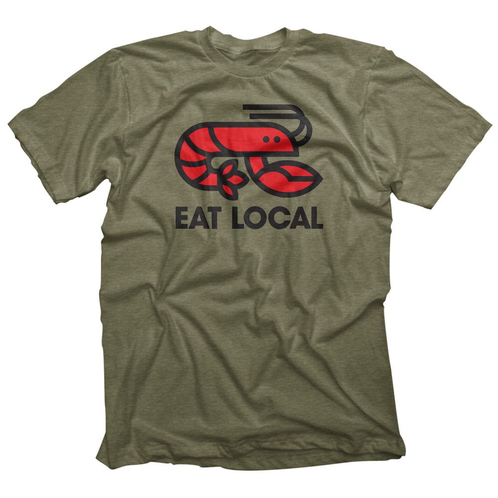 Eat Local Crawfish T-shirt - Dirty Coast