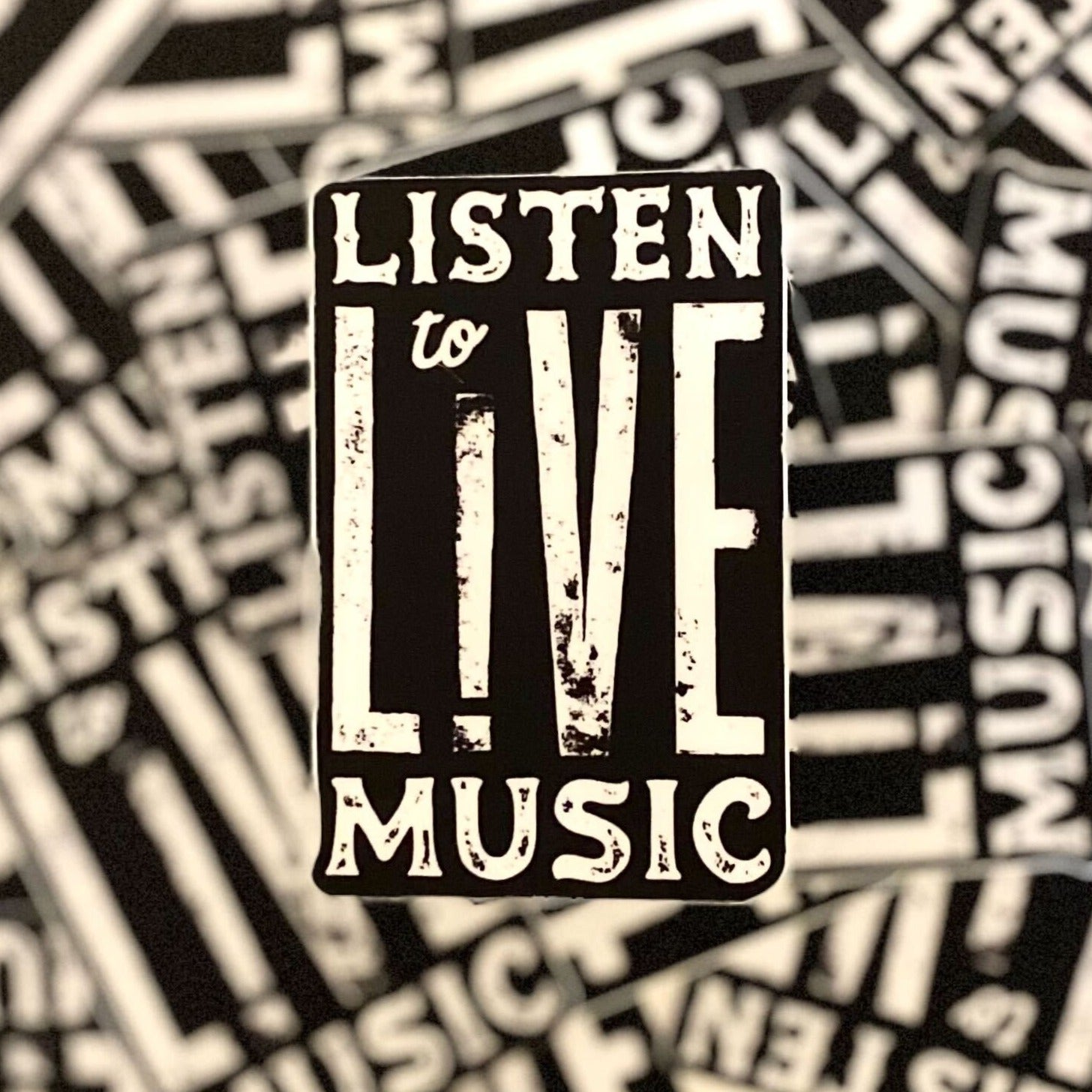 Listen To Live Music Sticker - Dirty Coast