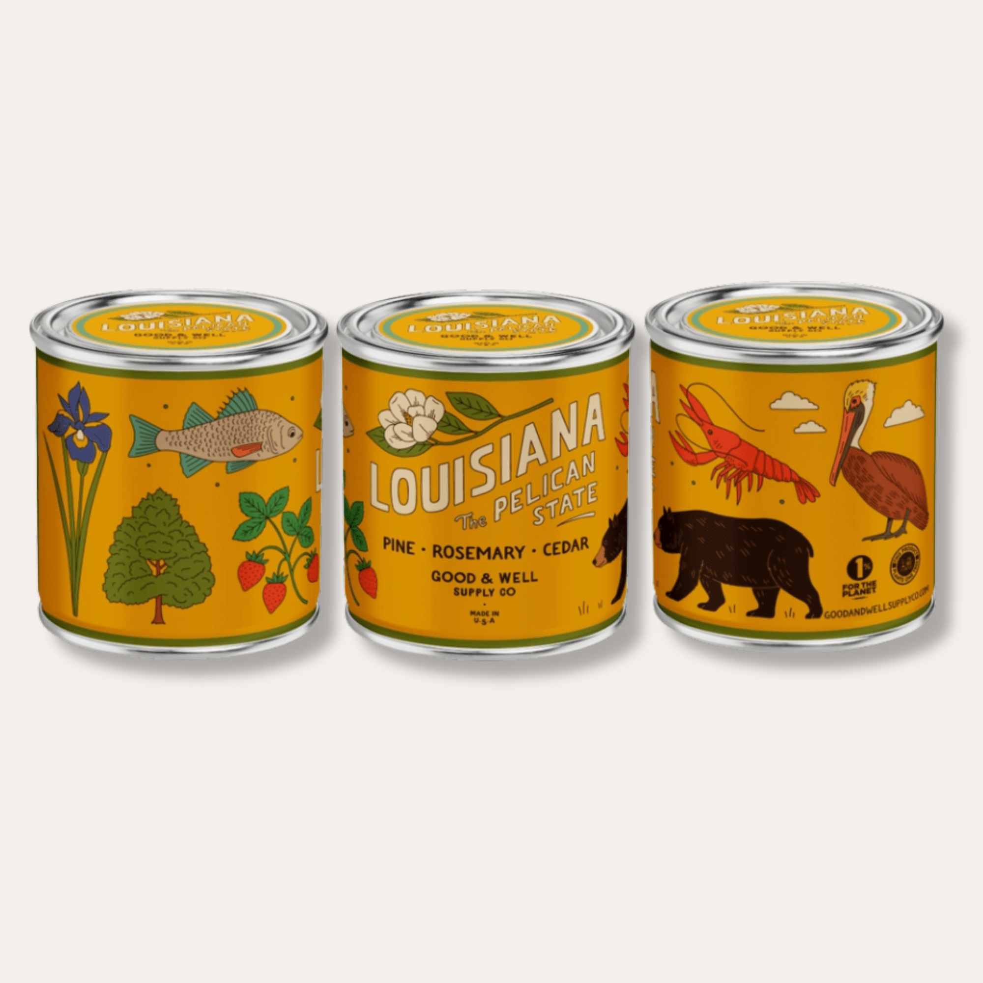 Louisiana State Candle by Good & Well Supply Co. - Dirty Coast