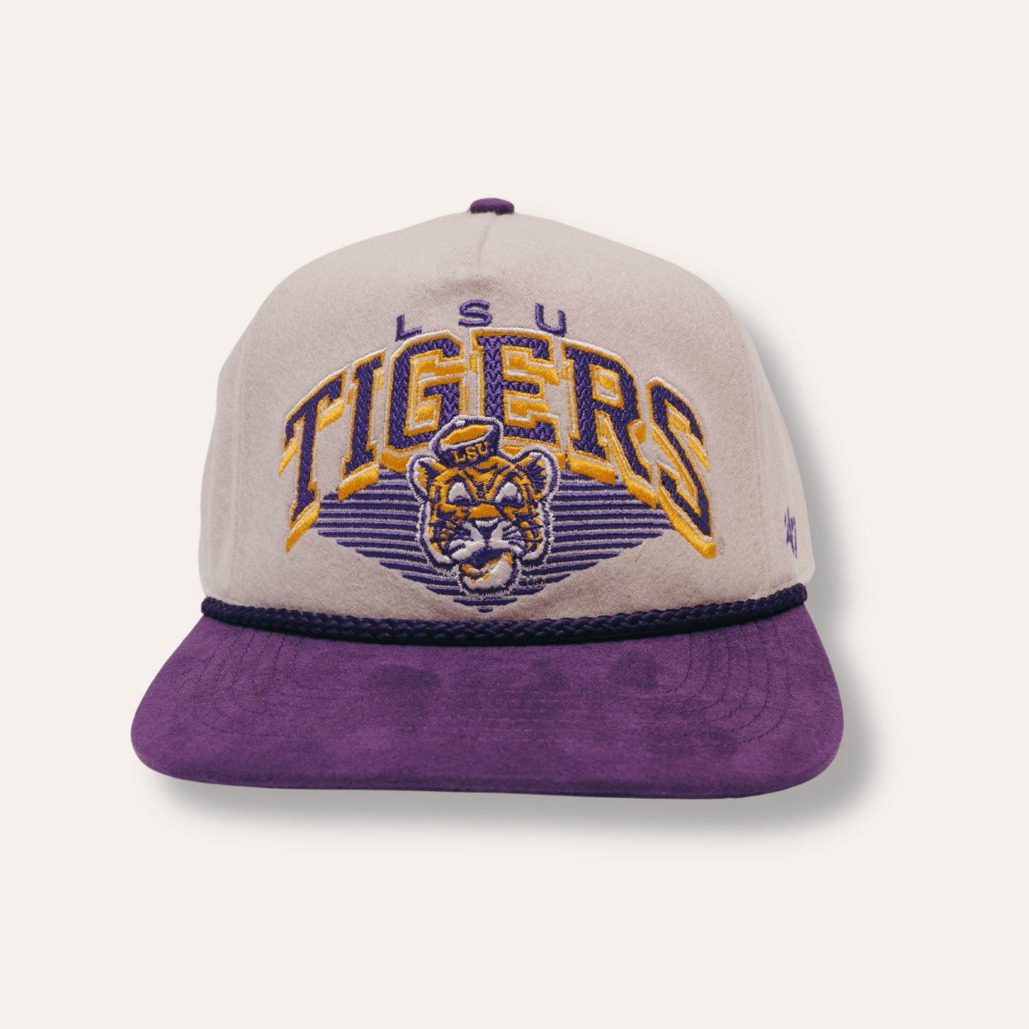Louisiana State Tigers Vintage Pomona Wool Rope '47 Hitch Hat - Dirty Coast