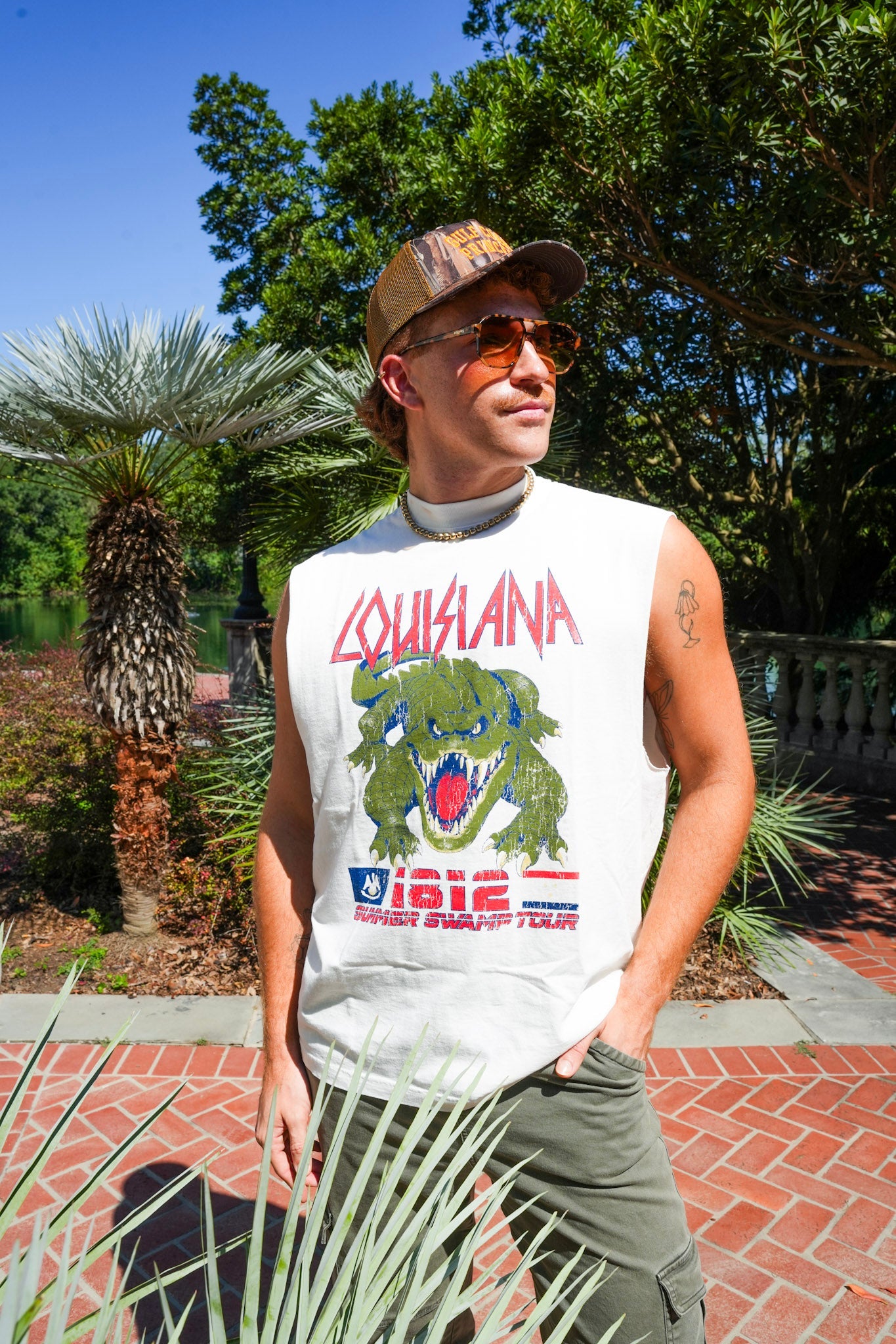 Louisiana Swamp Tour Sleeveless Tank - Dirty Coast