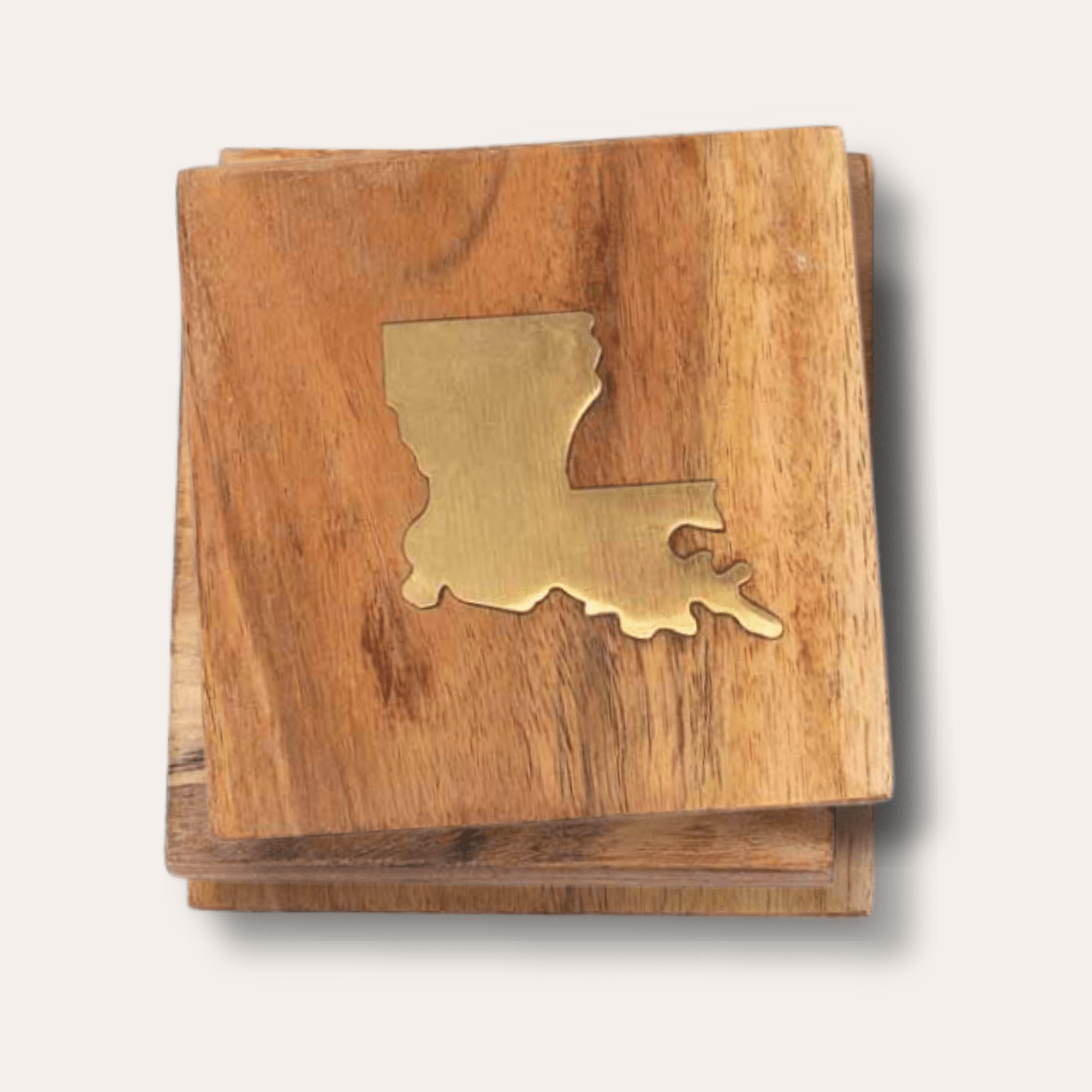 Louisiana Wood Coaster Set - Dirty Coast