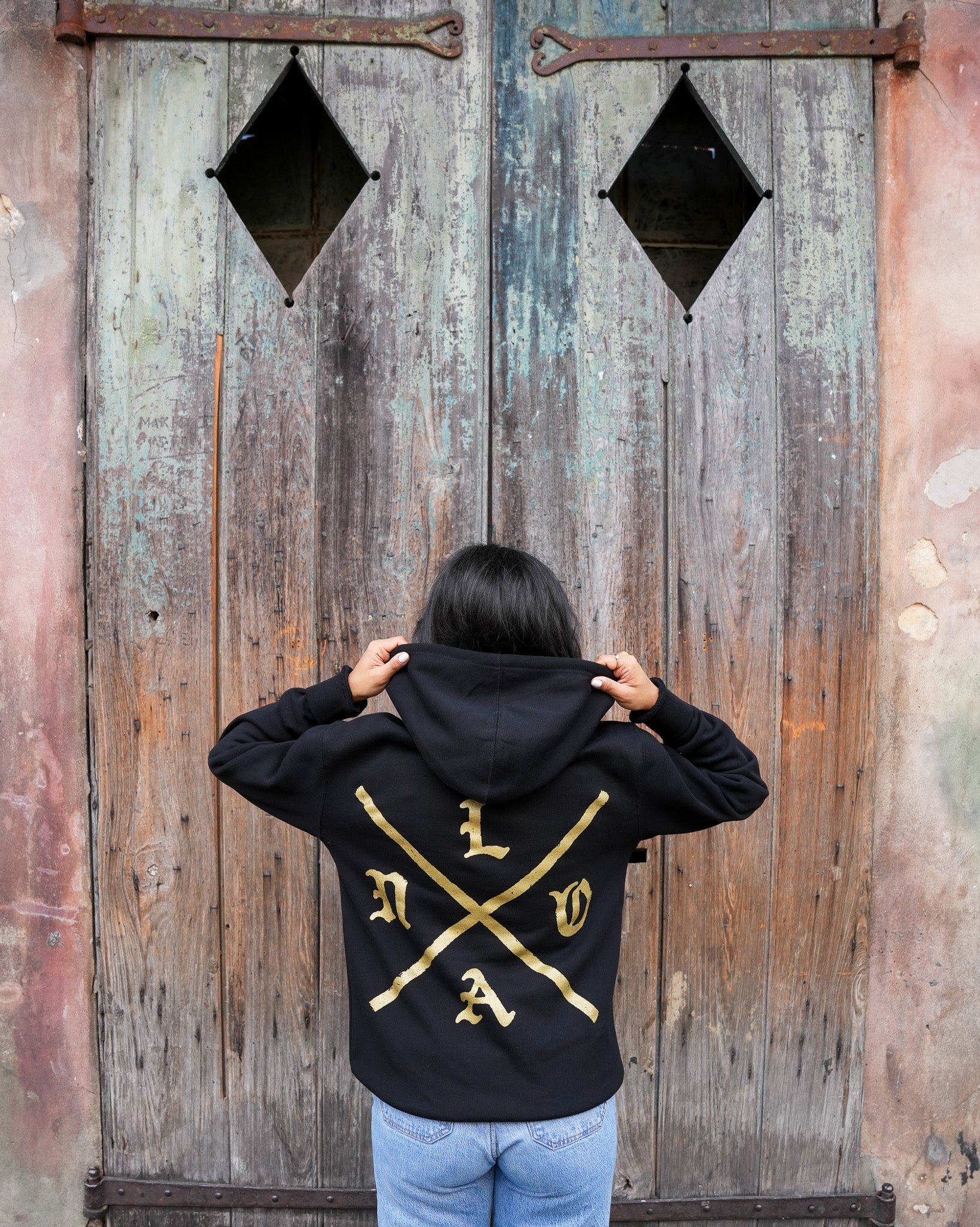 NOLA X Zip Up Hoodie - Dirty Coast