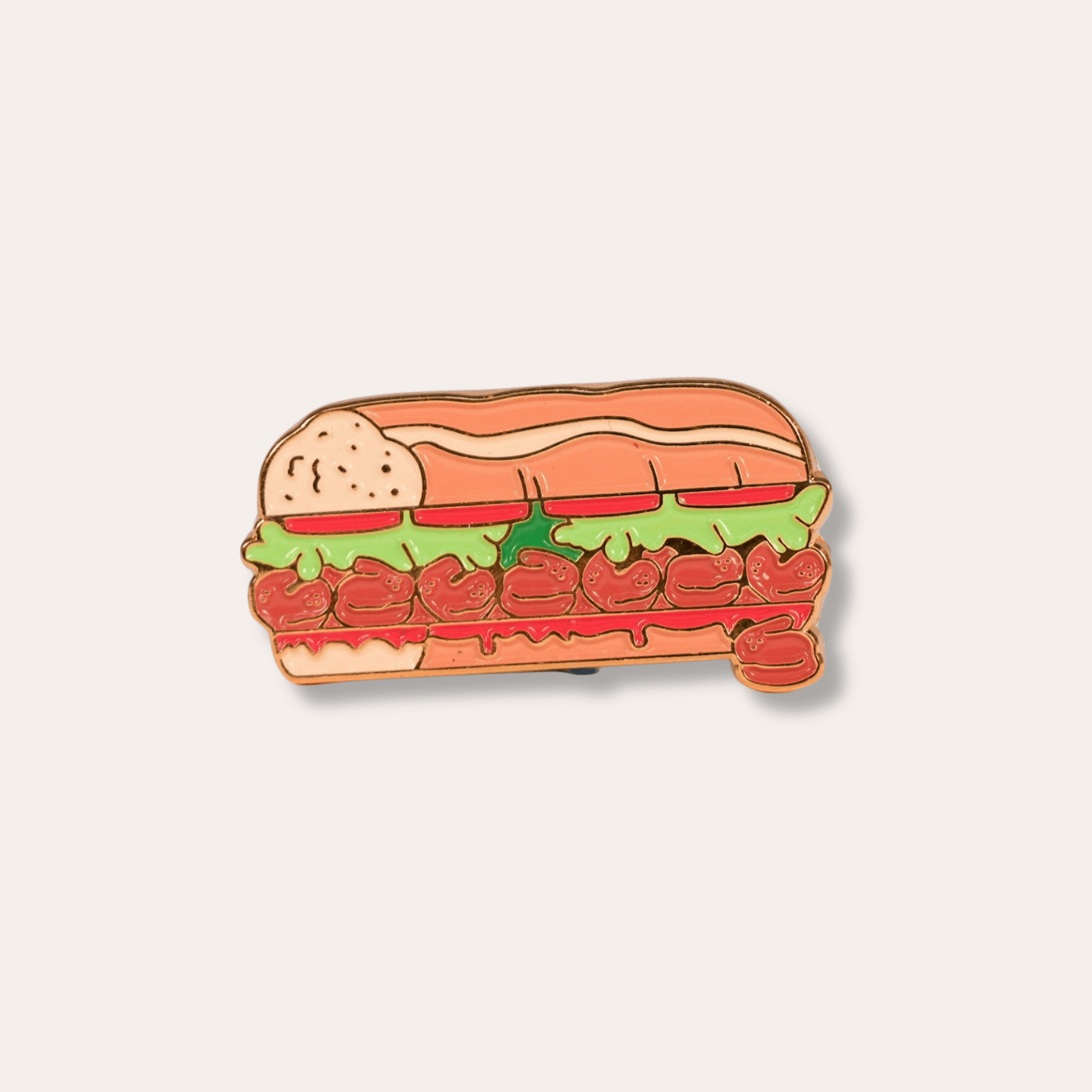 Po'Boy Enamel Pin - Dirty Coast