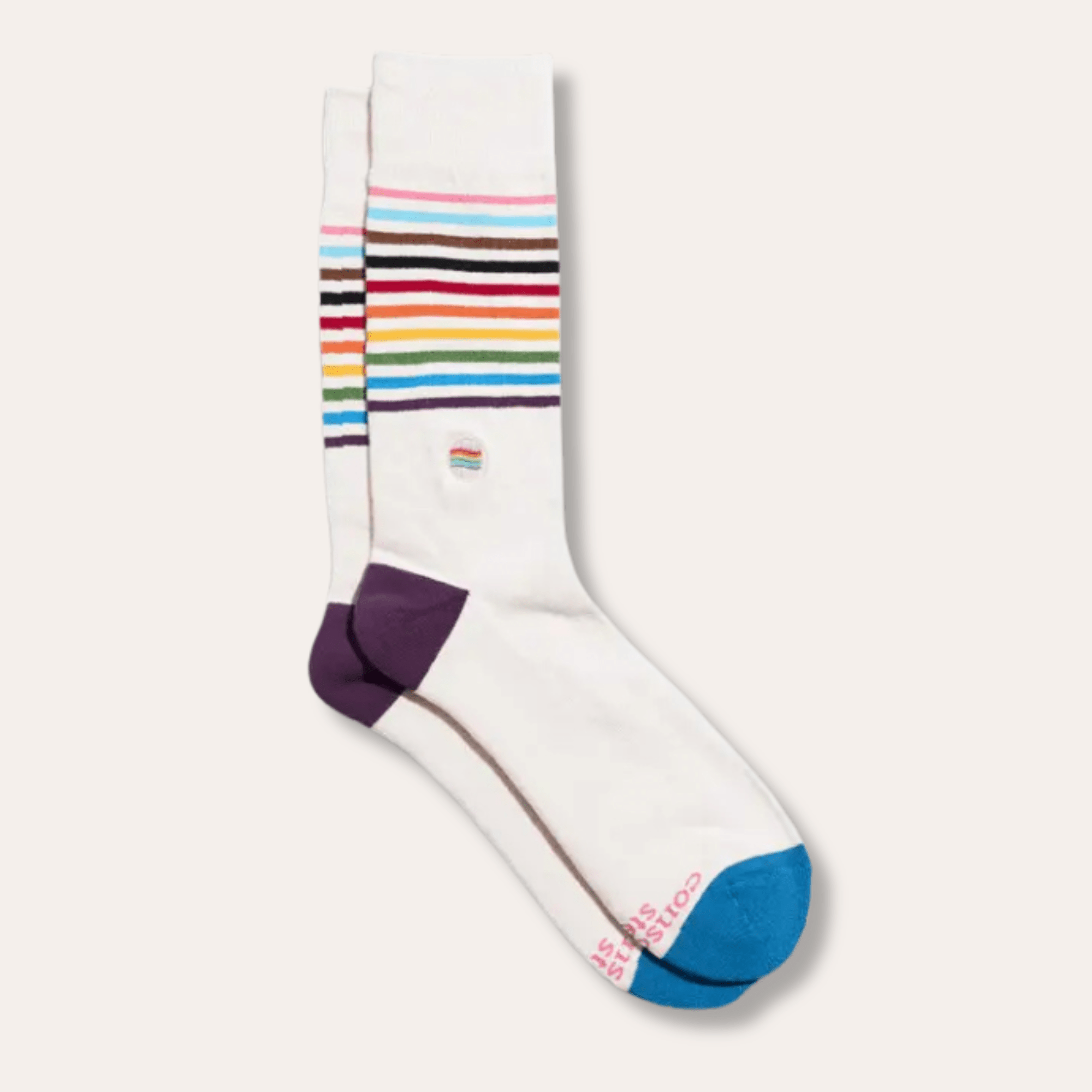 Pride Flag Striped Socks - Dirty Coast