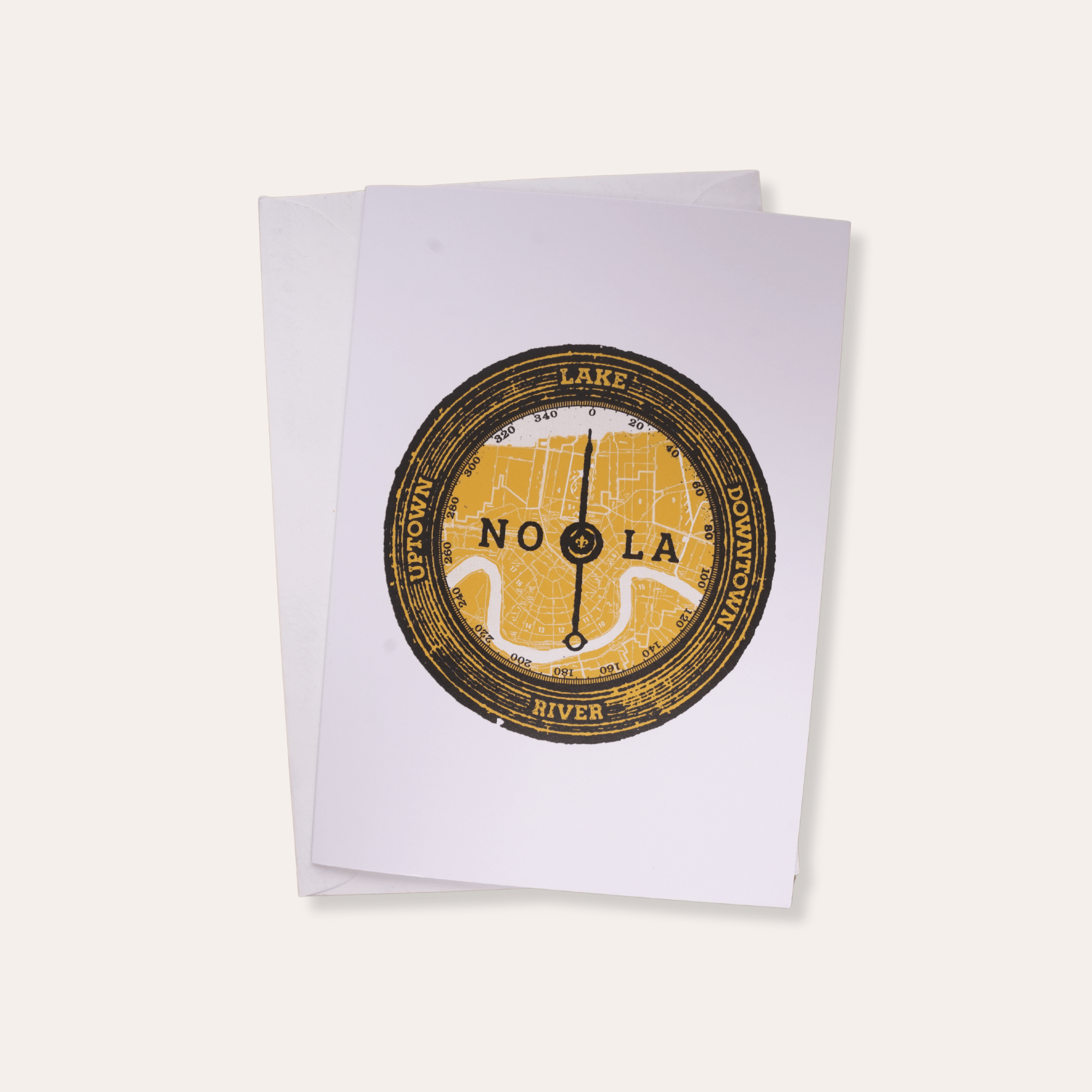 River. Lake. Uptown. Downtown. Greeting Card - Dirty Coast