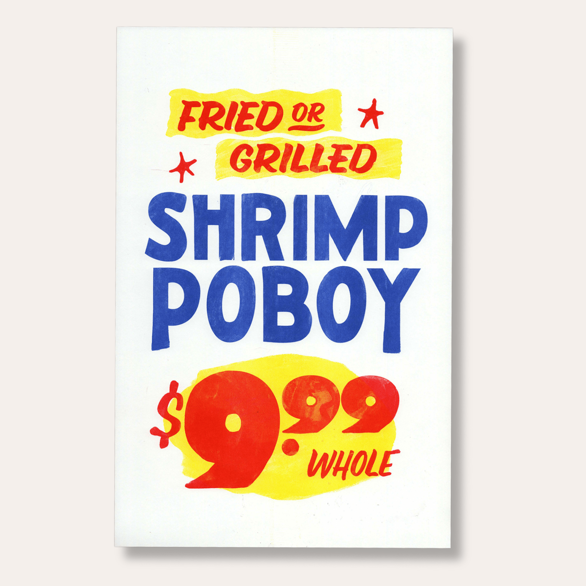 Shrimp Po'Boy Corner Store Print - Dirty Coast