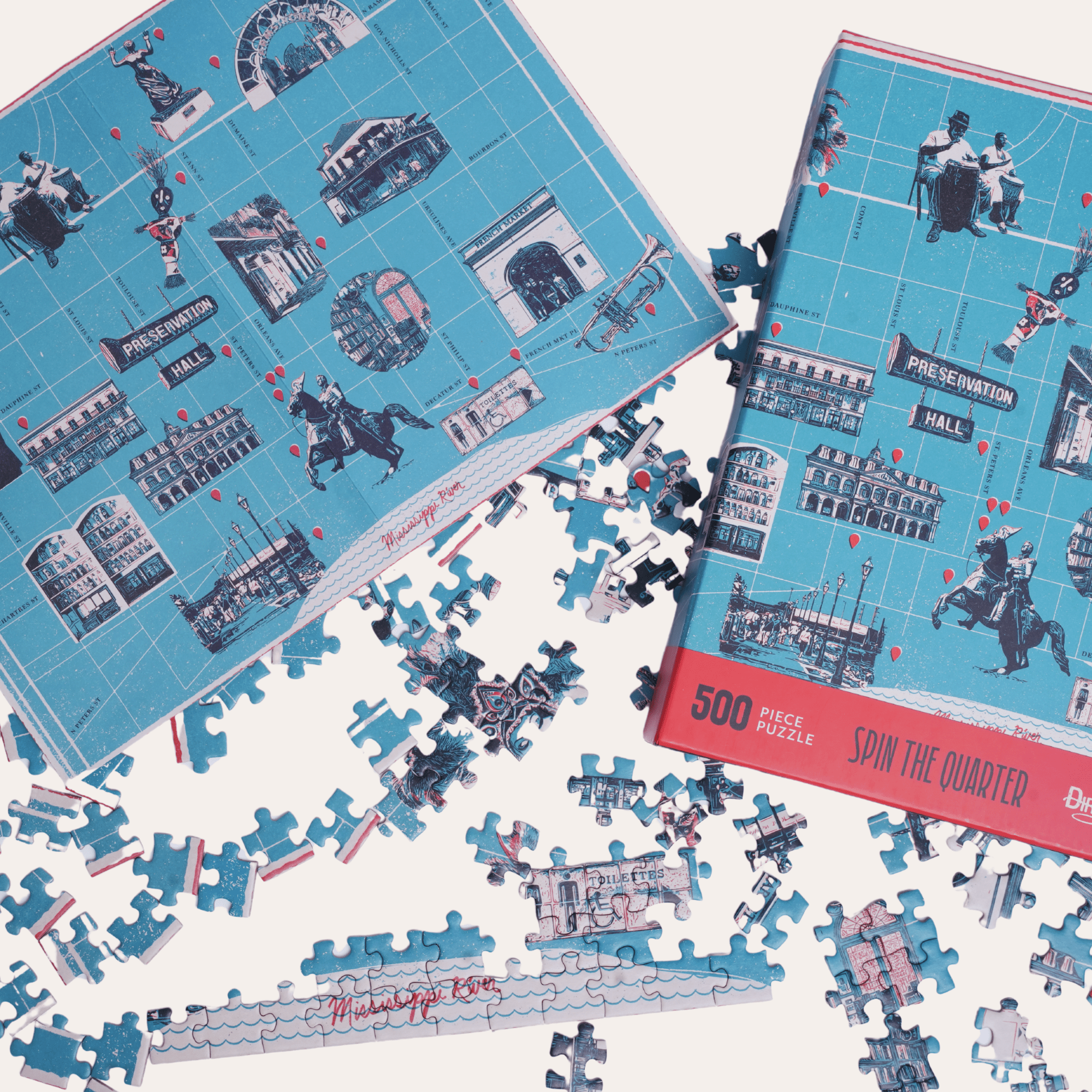 Spin The Quarter 500 Piece Puzzle - Dirty Coast