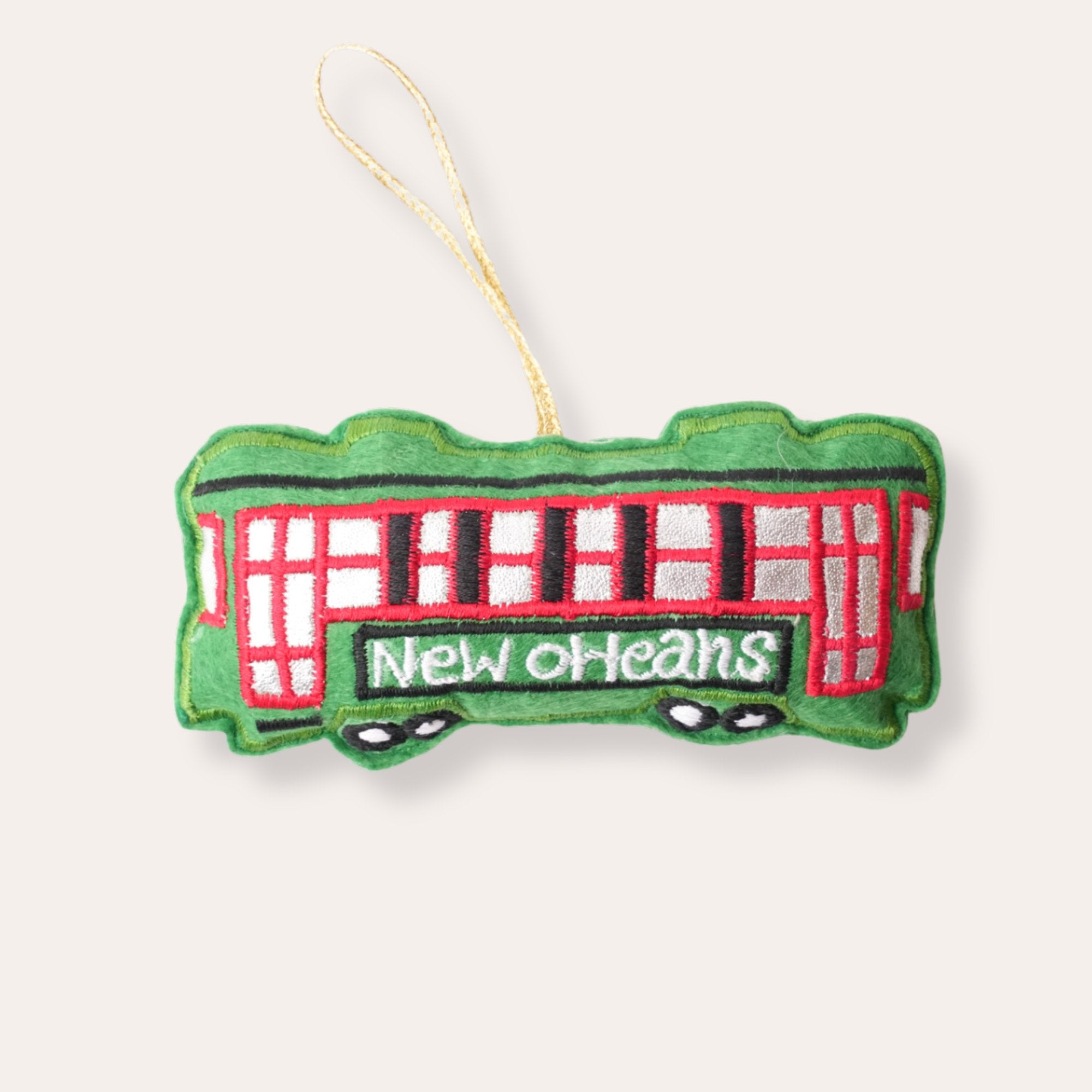 Streetcar Felted Ornament - Dirty Coast