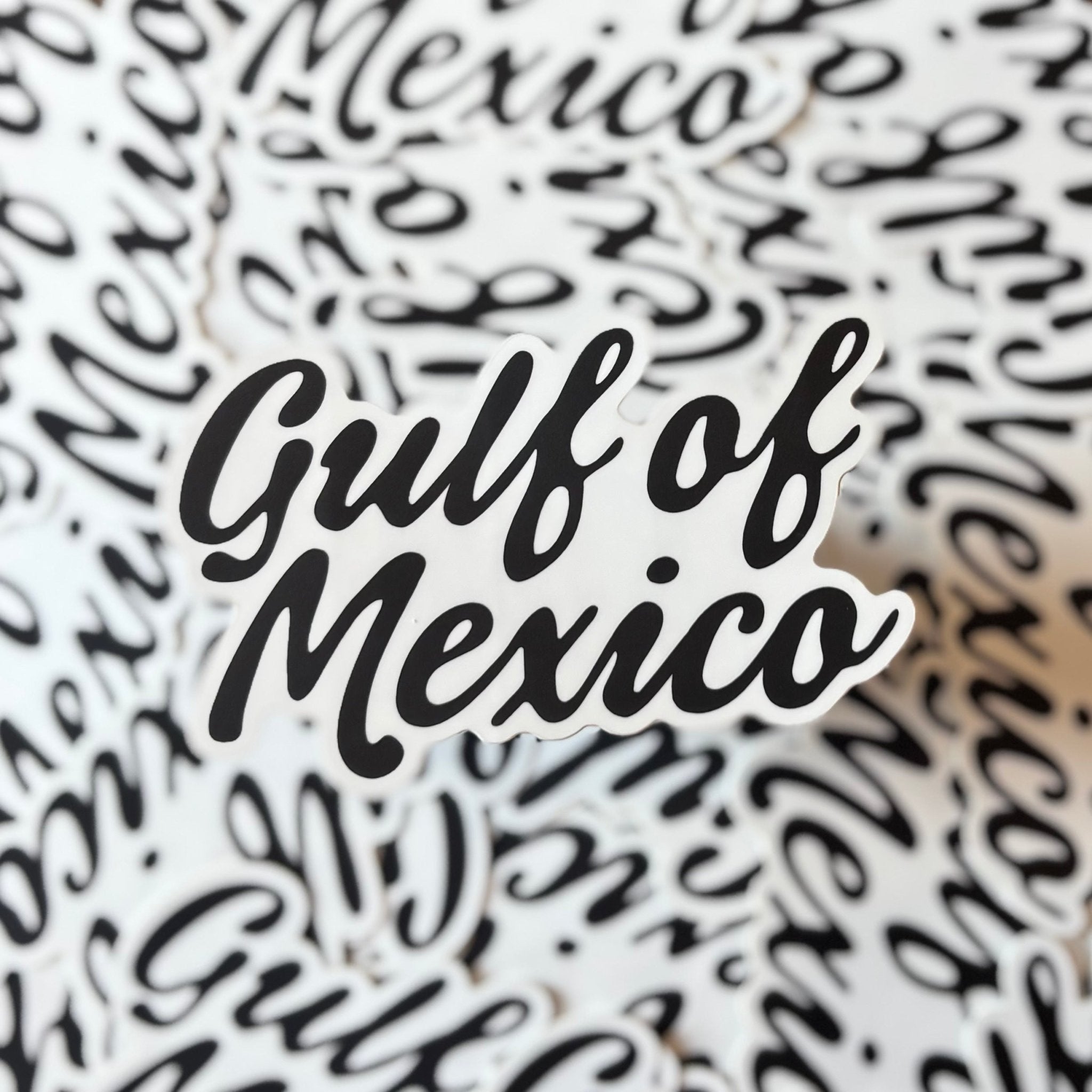 The Gulf of Mexico Script Sticker - Dirty Coast