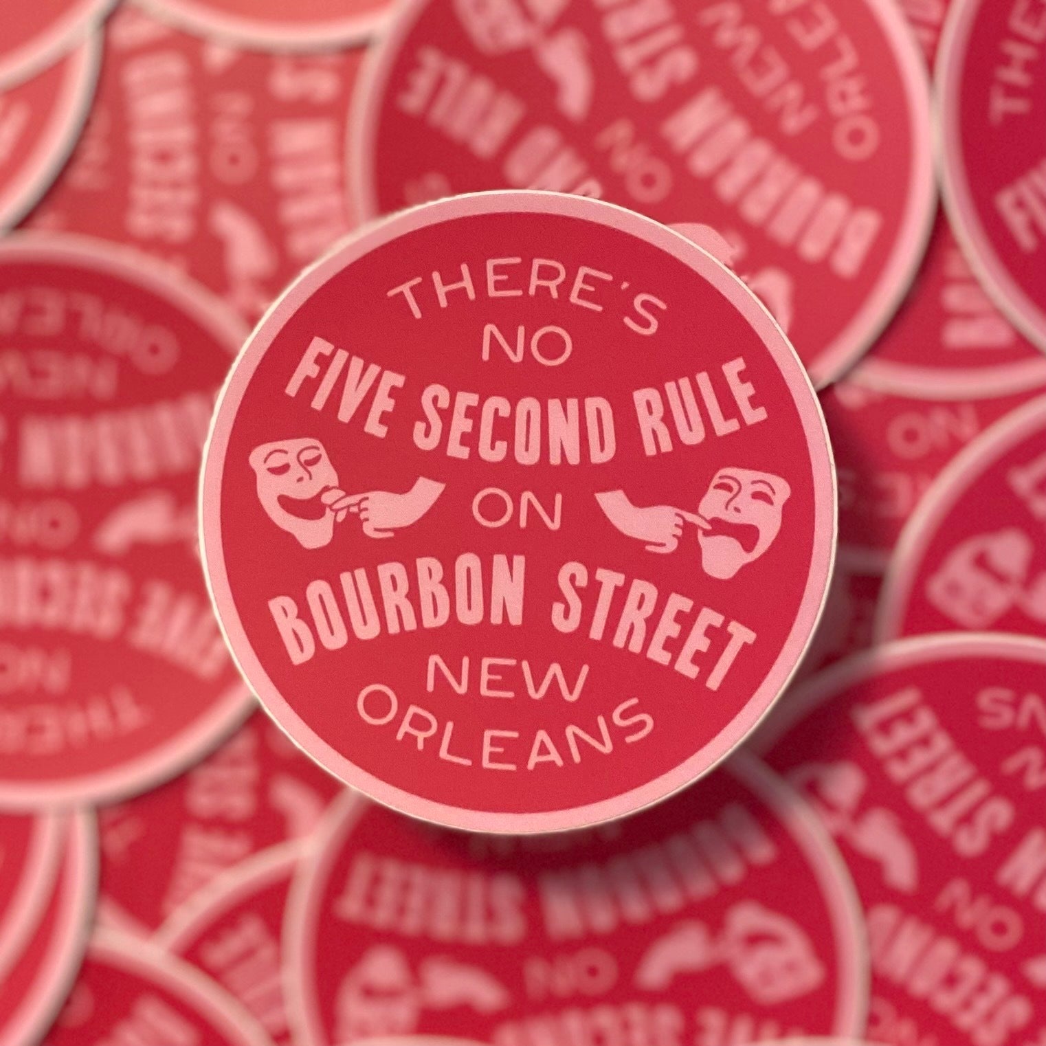 There's No Five Second Rule Sticker - Dirty Coast