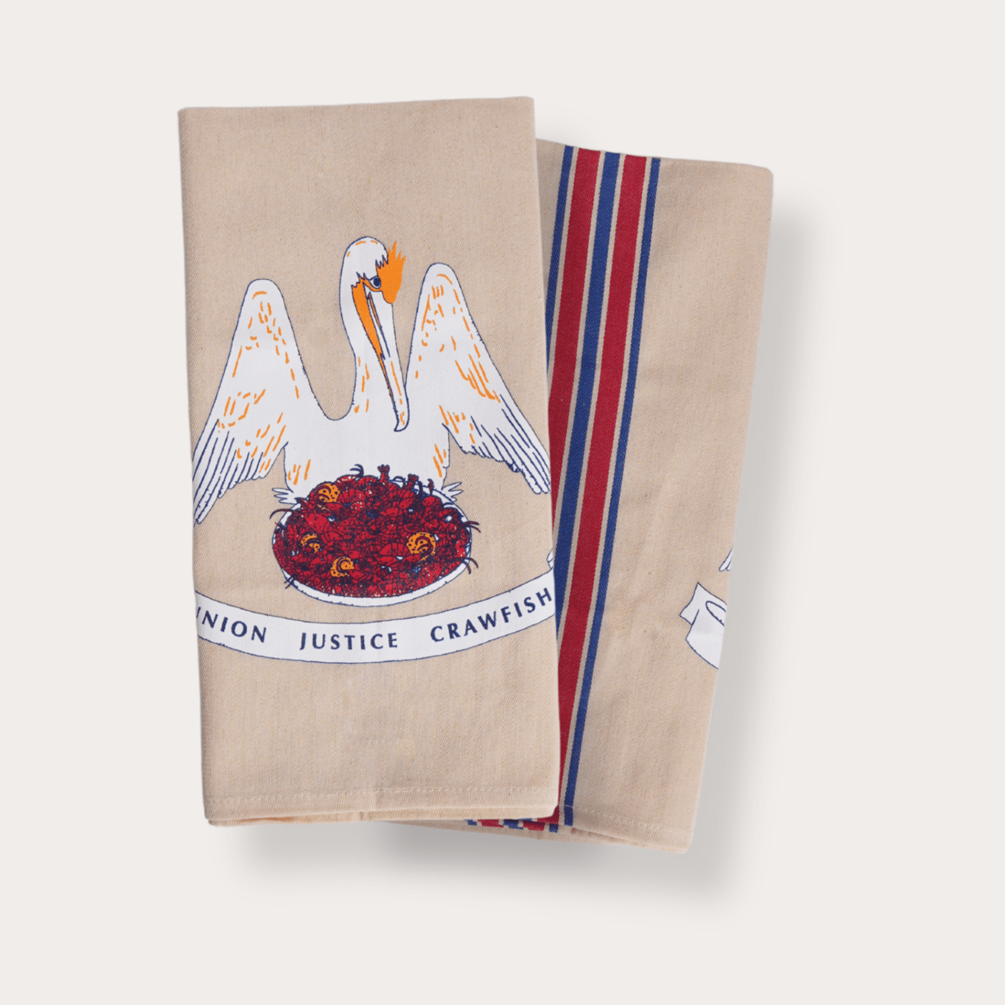 Union, Justice, Crawfish Tea Towel - Dirty Coast