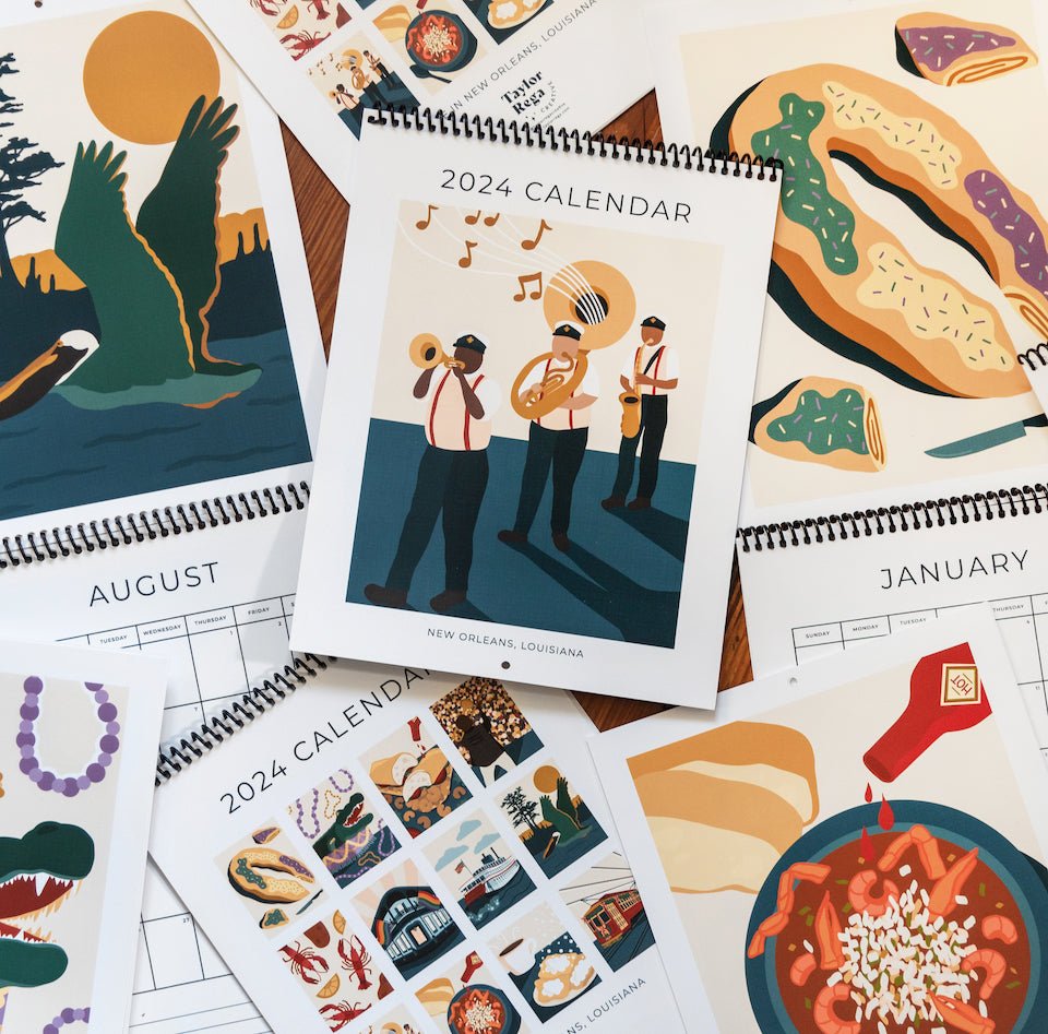 2024 NOLA Calendar by Taylor Rega - Dirty Coast