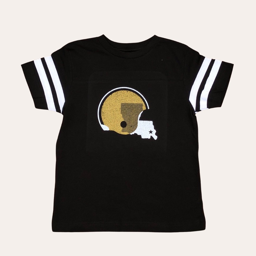 Black & Gold United Kids Jersey - Dirty Coast Press