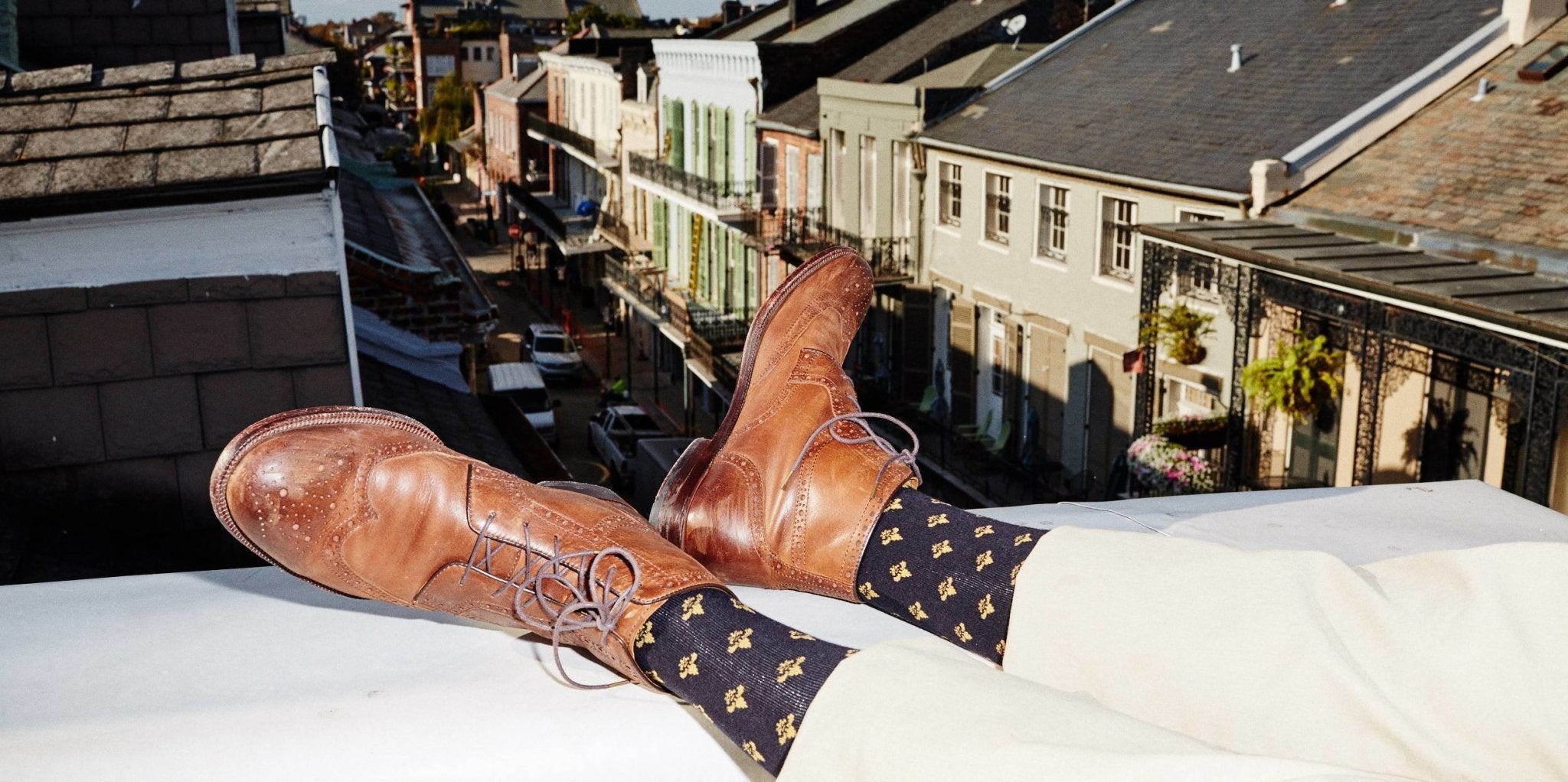 Bonfolk Socks - Black and Gold - Dirty Coast Press