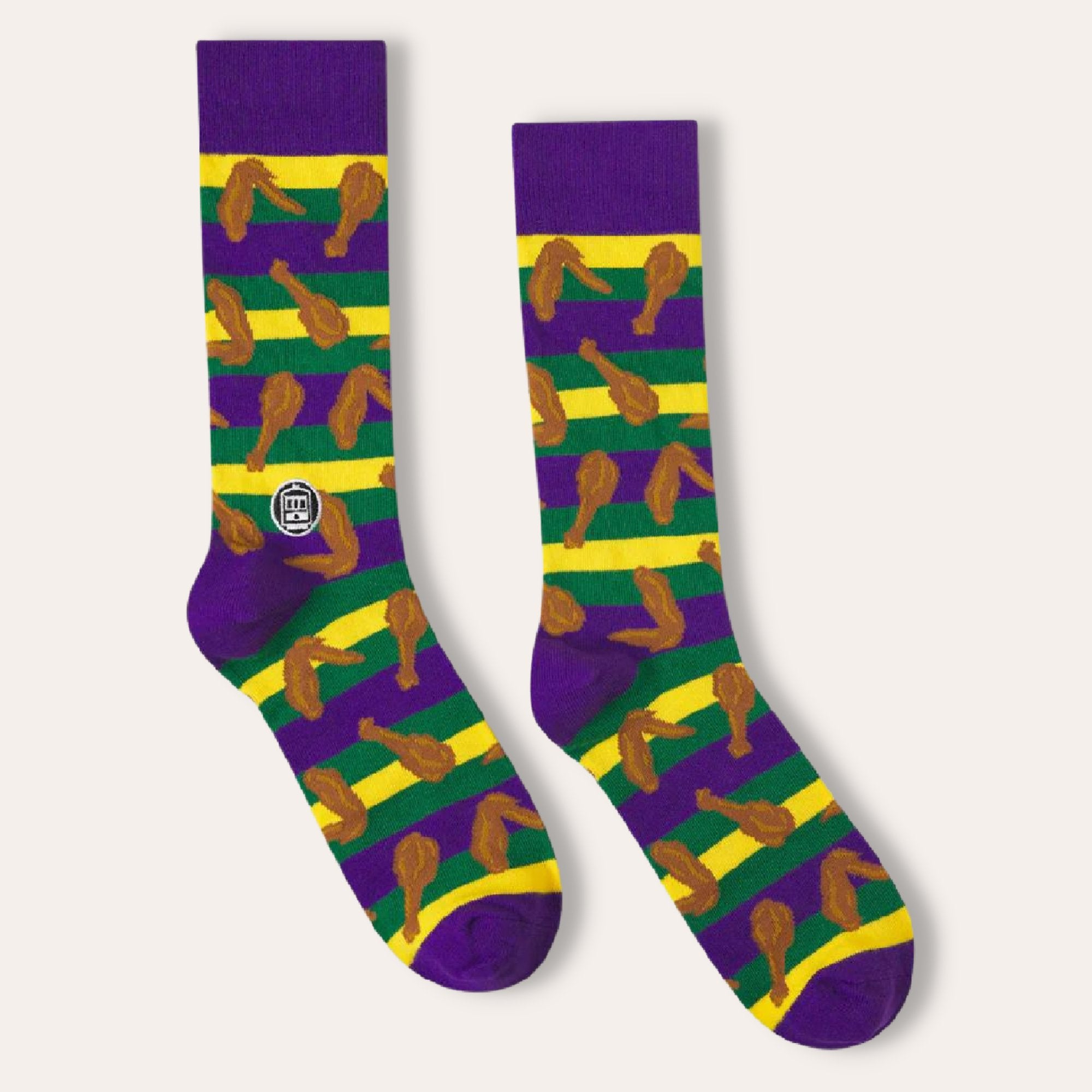 Bonfolk Socks - Mardi Gras Fried Chicken - Dirty Coast