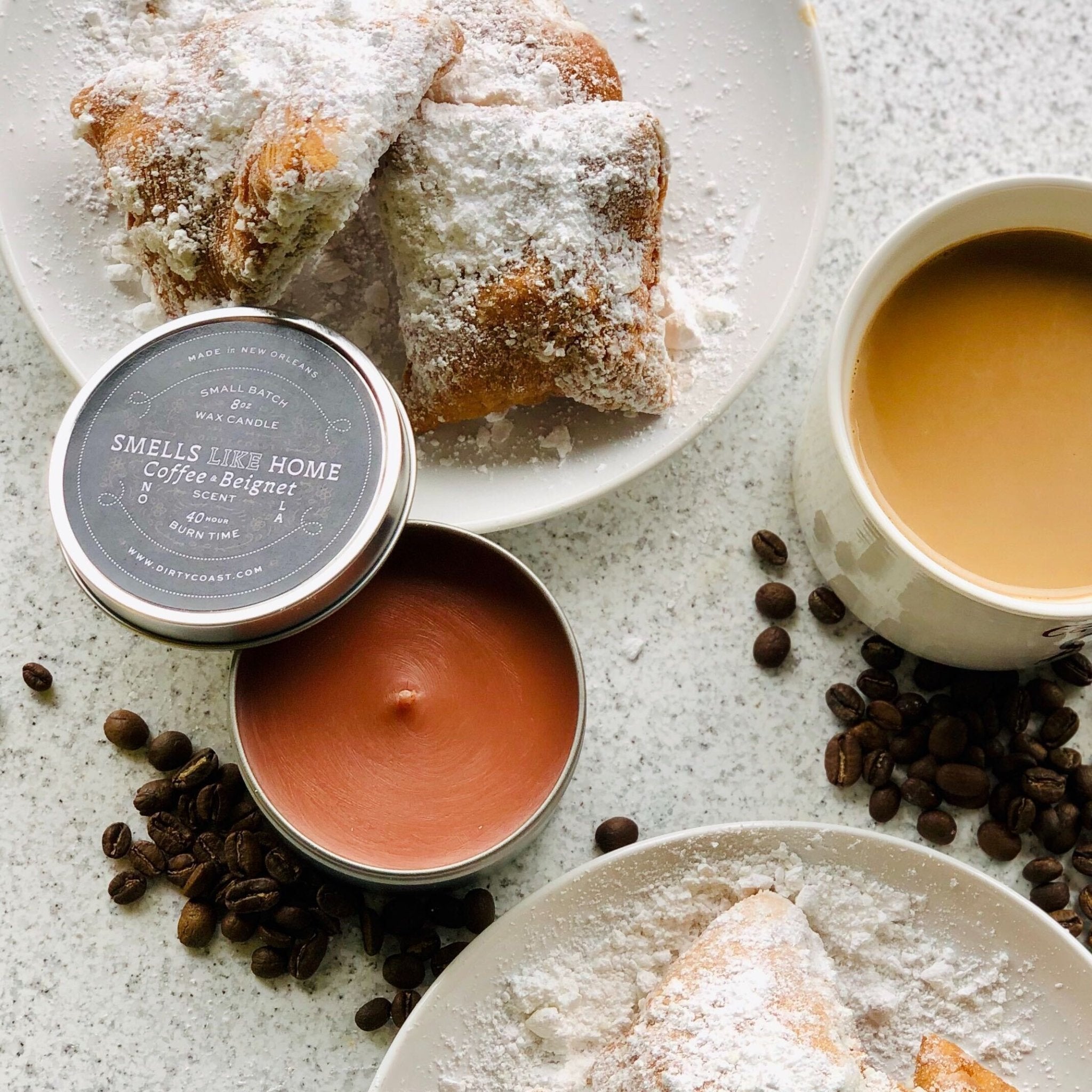 Coffee & Beignet Candle - Dirty Coast Press
