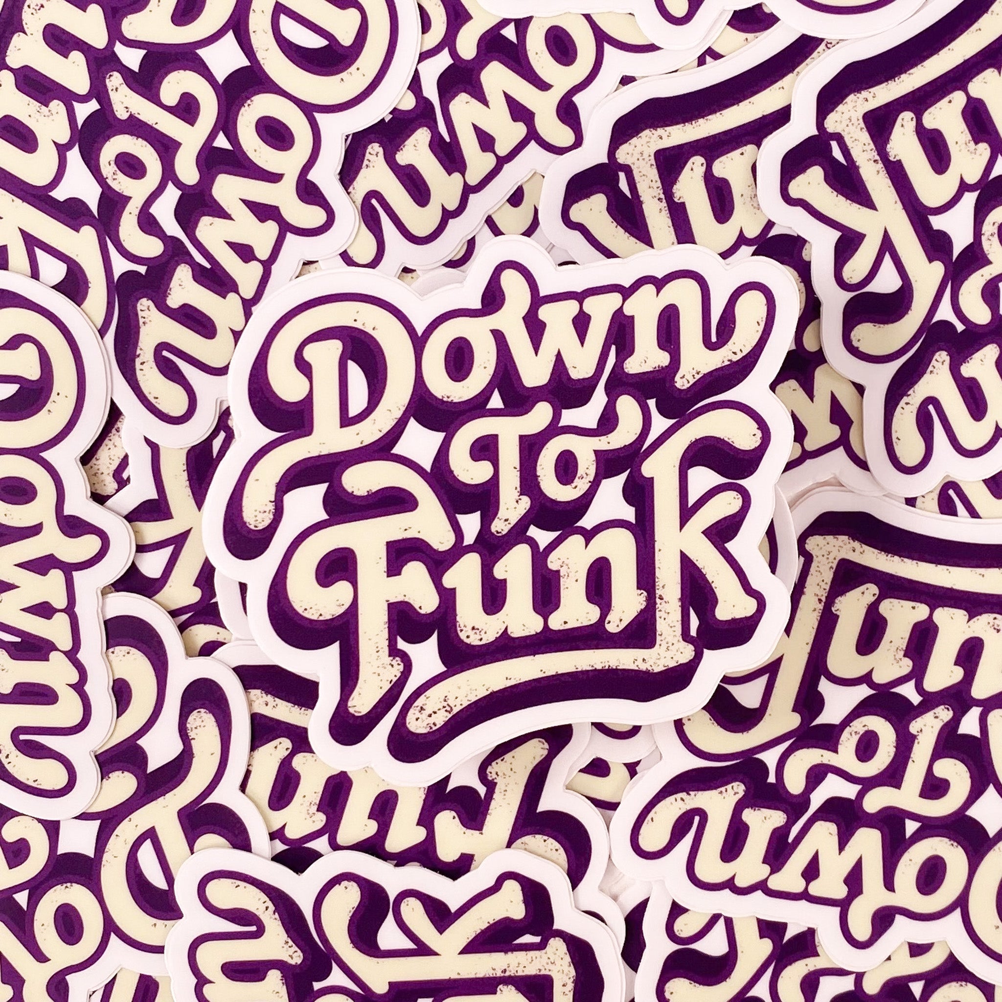 Down To Funk Sticker - Dirty Coast Press