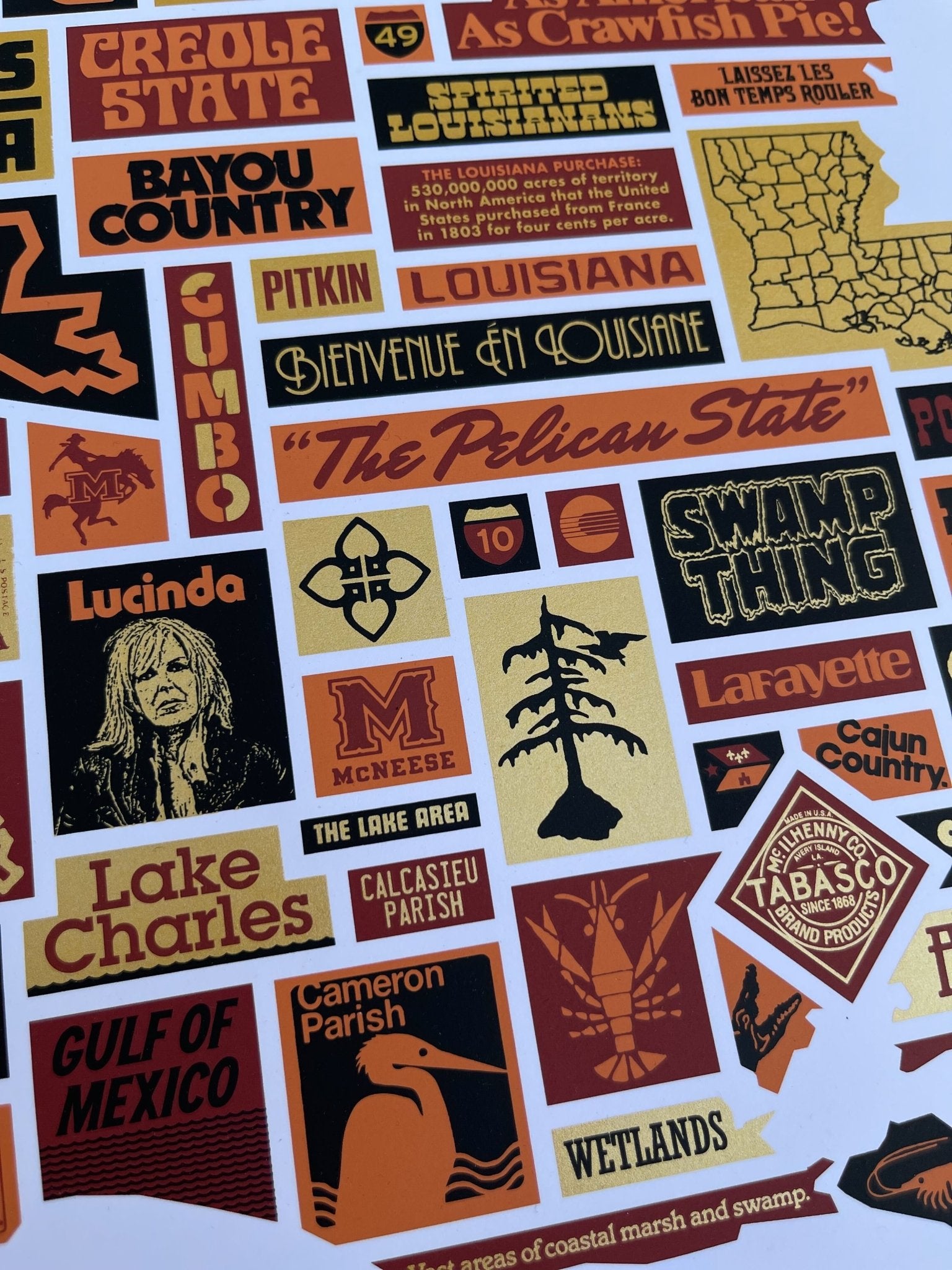 Draplin Louisiana Print - Dirty Coast