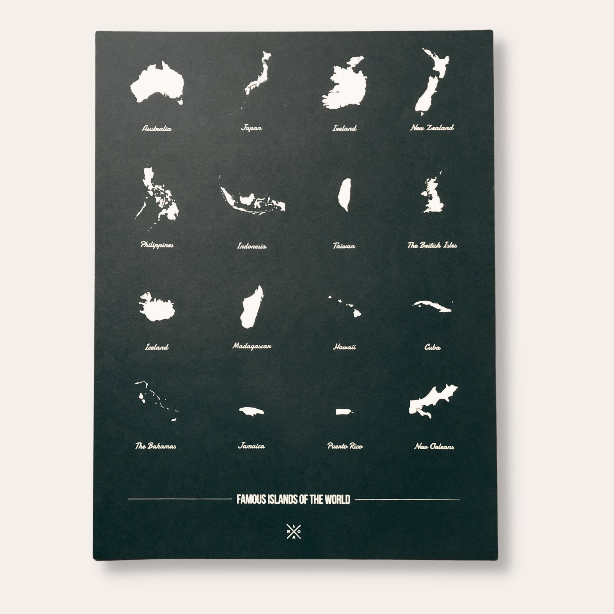 Famous Islands of the World Print - Dirty Coast Press
