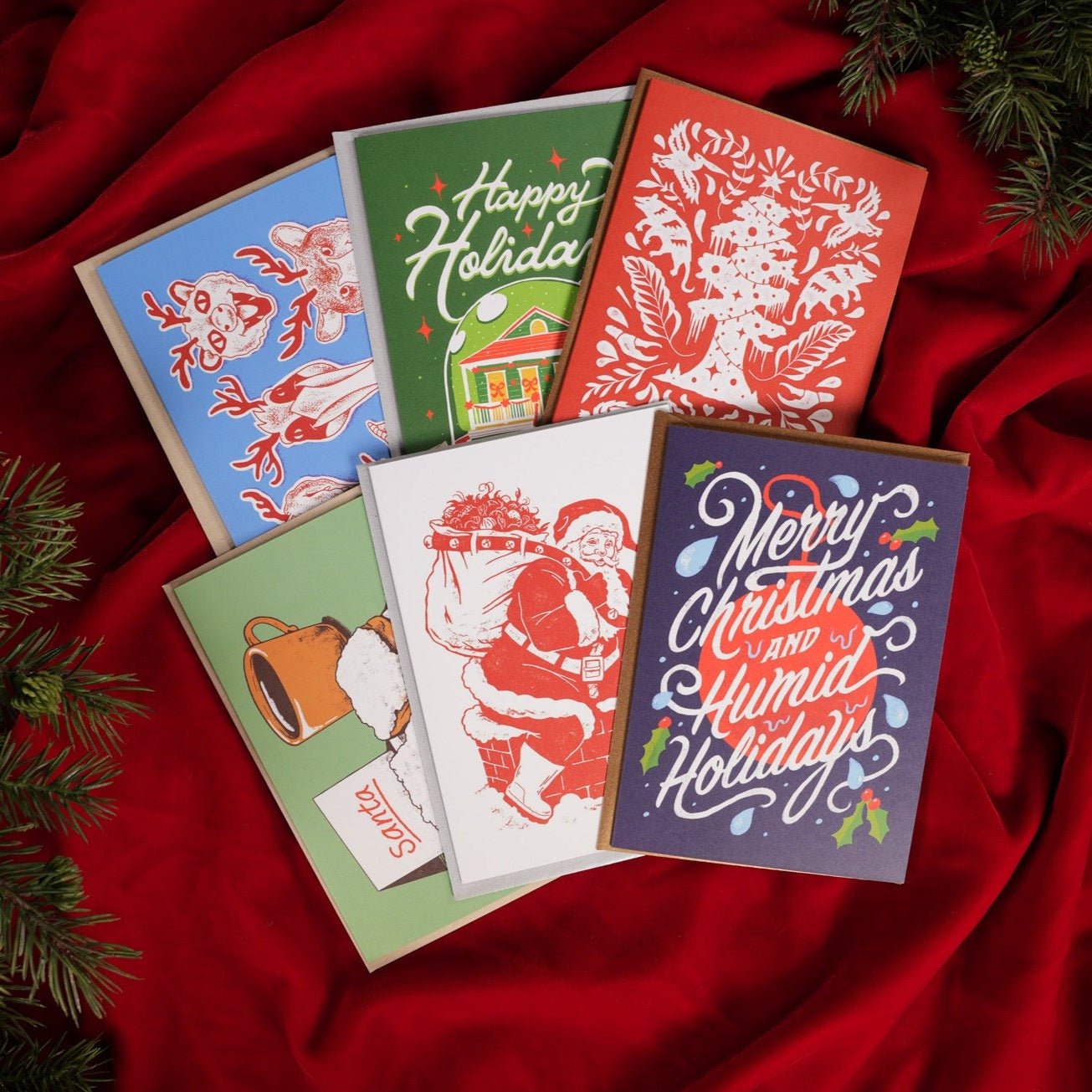 Happy Holidays Shotgun Greeting Card - Dirty Coast Press