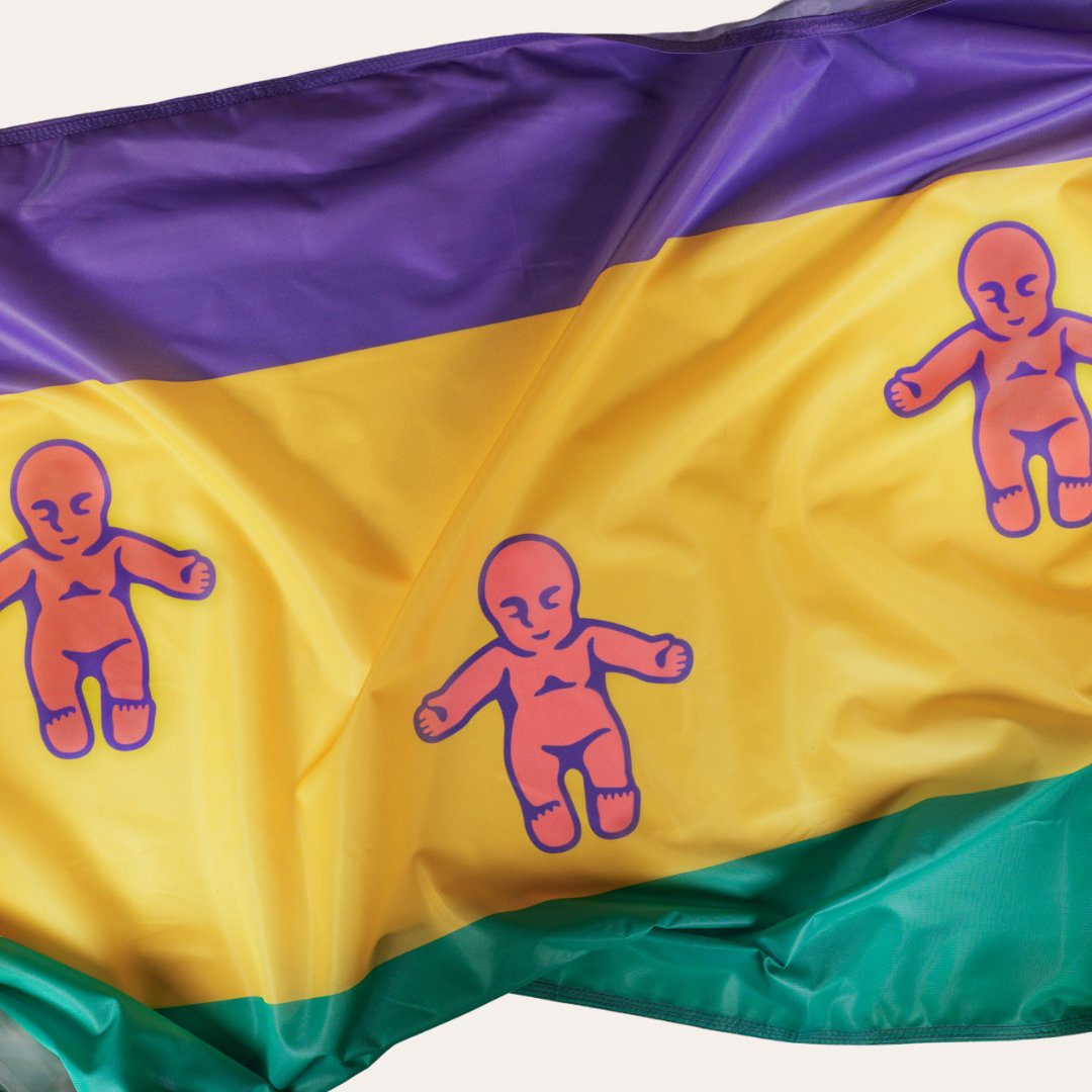 King Cake Baby Flag - Dirty Coast
