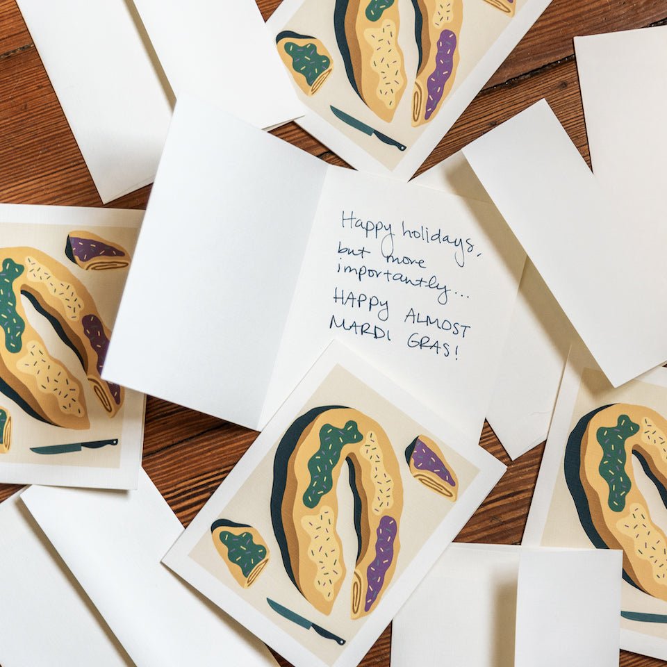 King Cake Greeting Card Set - Dirty Coast