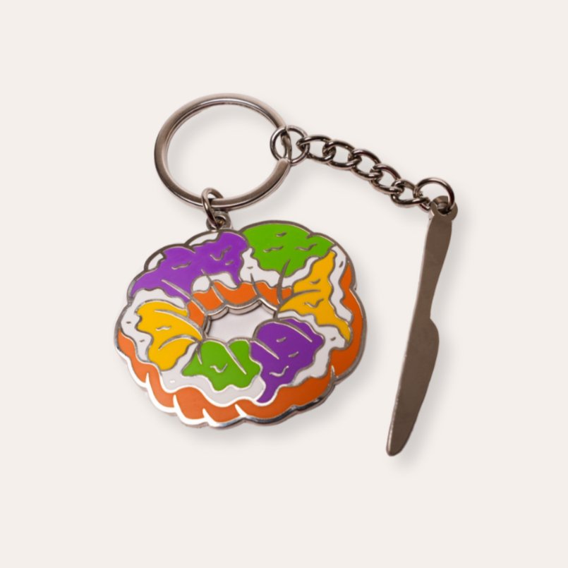 King Cake Keychain - Dirty Coast