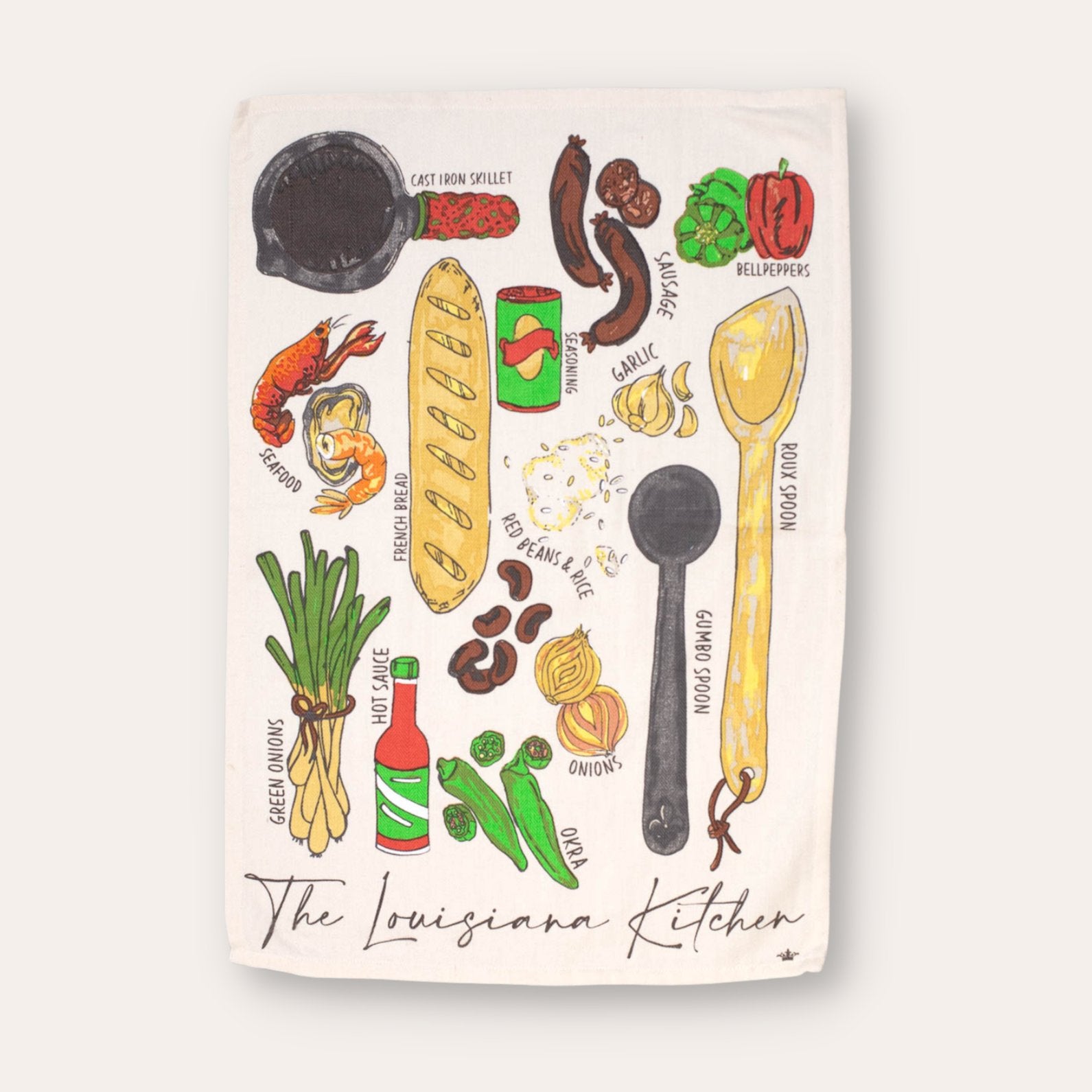 Louisiana Kitchen Hand Towel - Dirty Coast Press