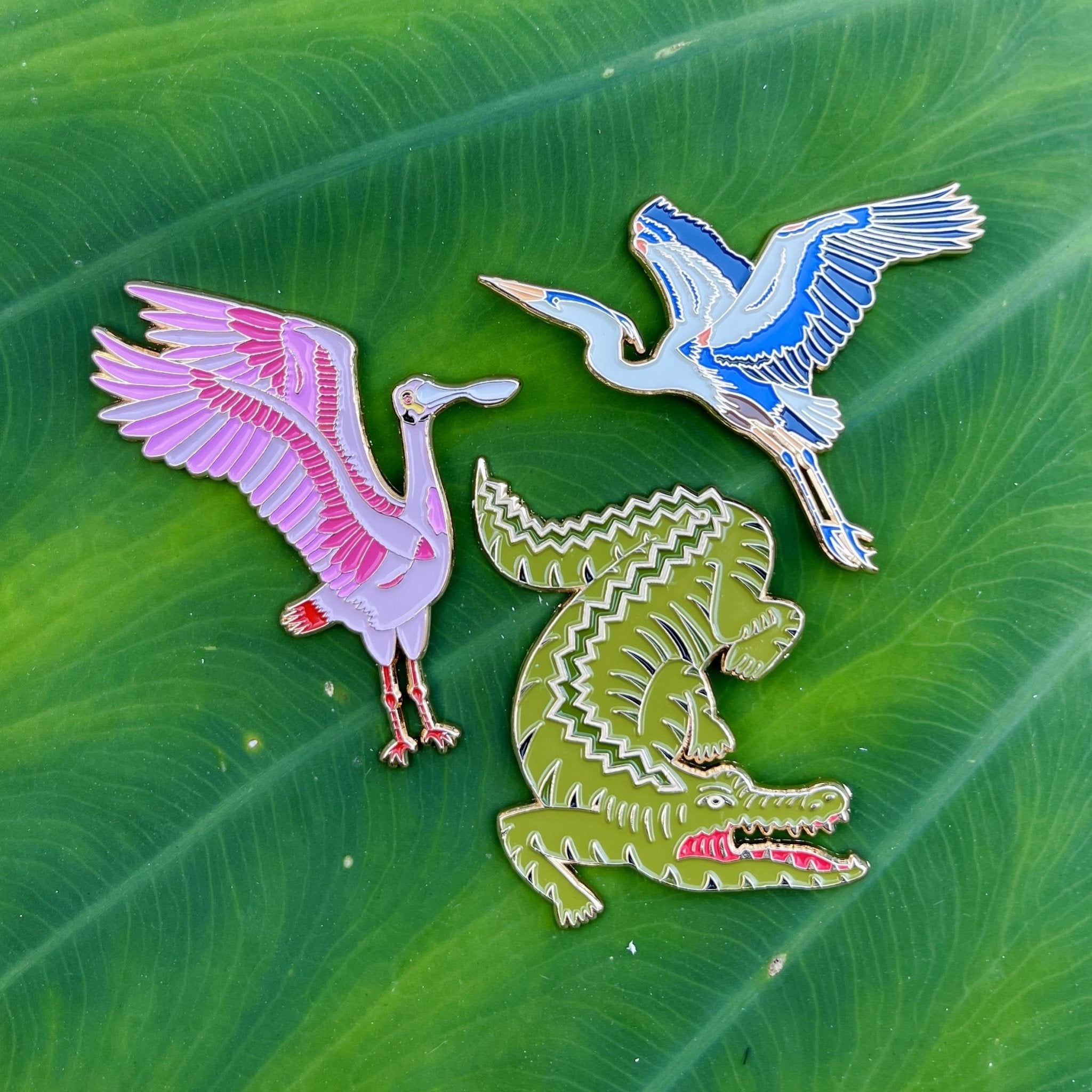 Louisiana Wildlife Pins - Dirty Coast Press