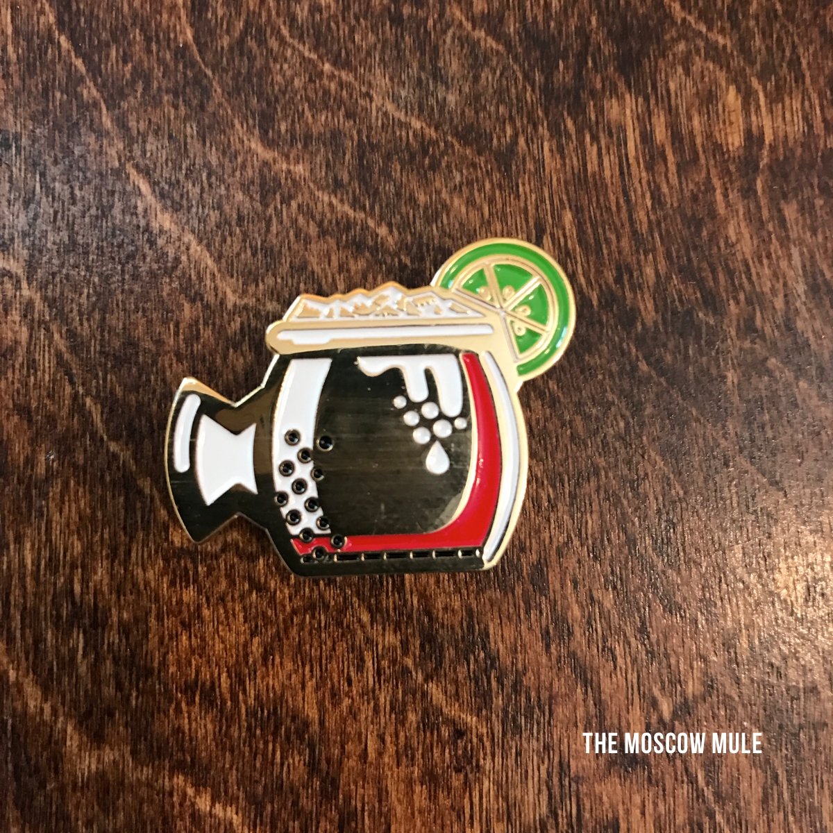 Moscow Mule Enamel Pin - Dirty Coast Press