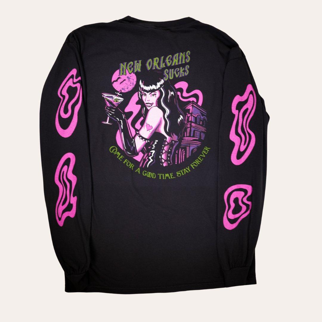 New Orleans Sucks Long Sleeve - Dirty Coast Press