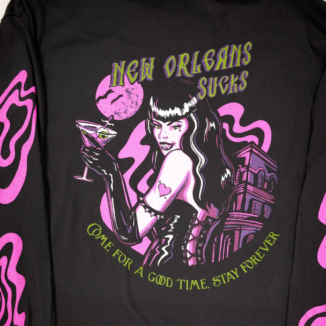 New Orleans Sucks Long Sleeve - Dirty Coast Press