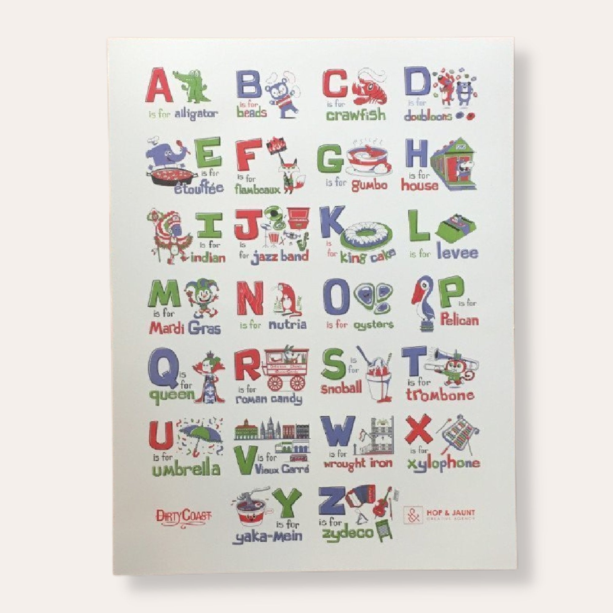 NOLA ABC's Print - Dirty Coast Press