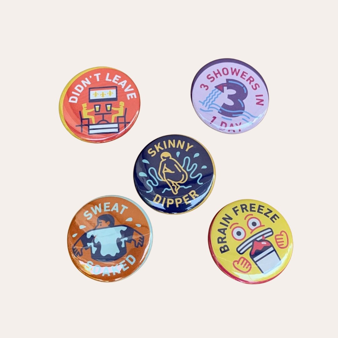 NOLA Merit Badges - Summer Button Set #2 - Dirty Coast Press