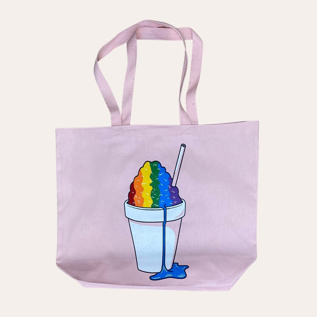 Rainbow Snoball Tote Bag - Dirty Coast Press