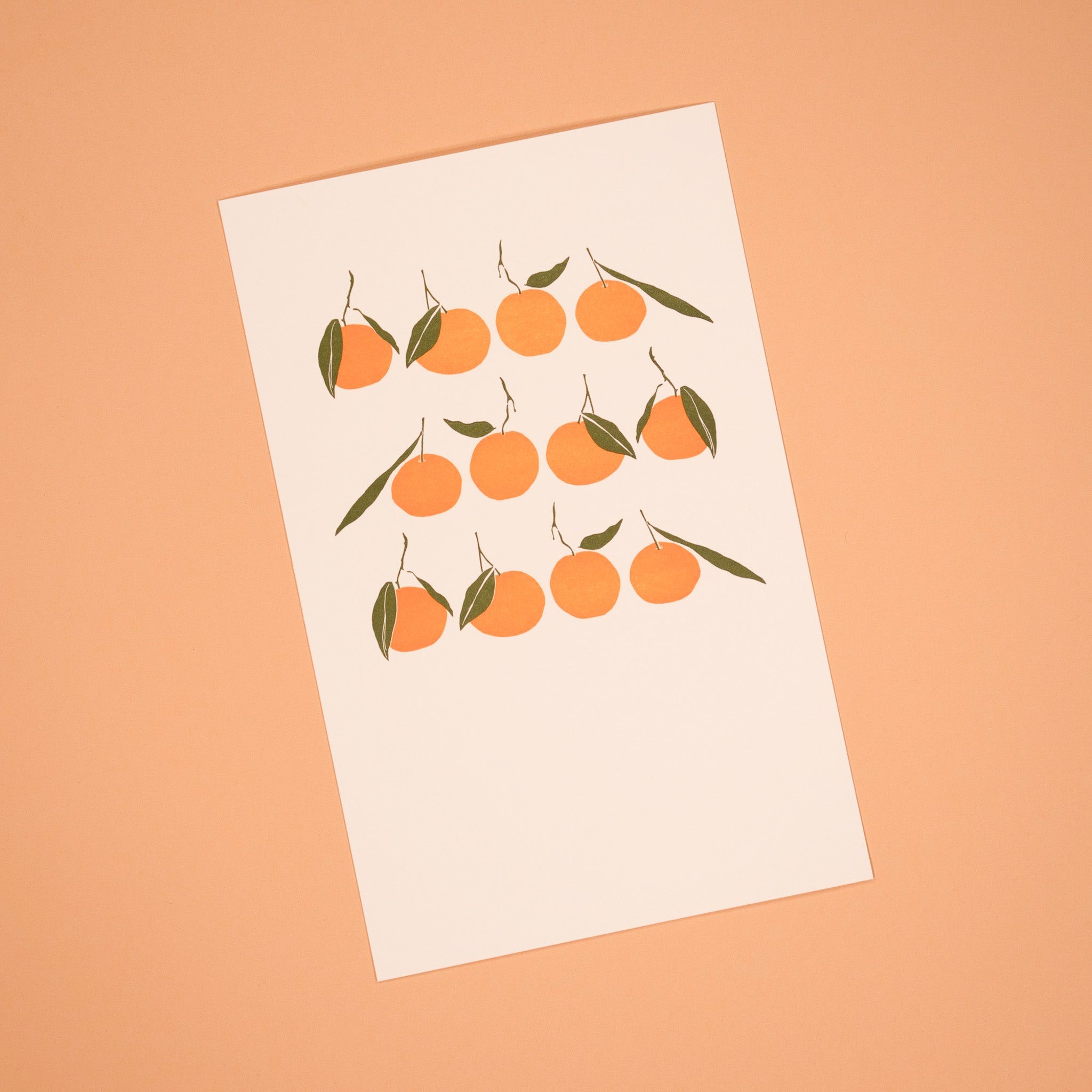 Satsumas in a Row Print - Dirty Coast Press