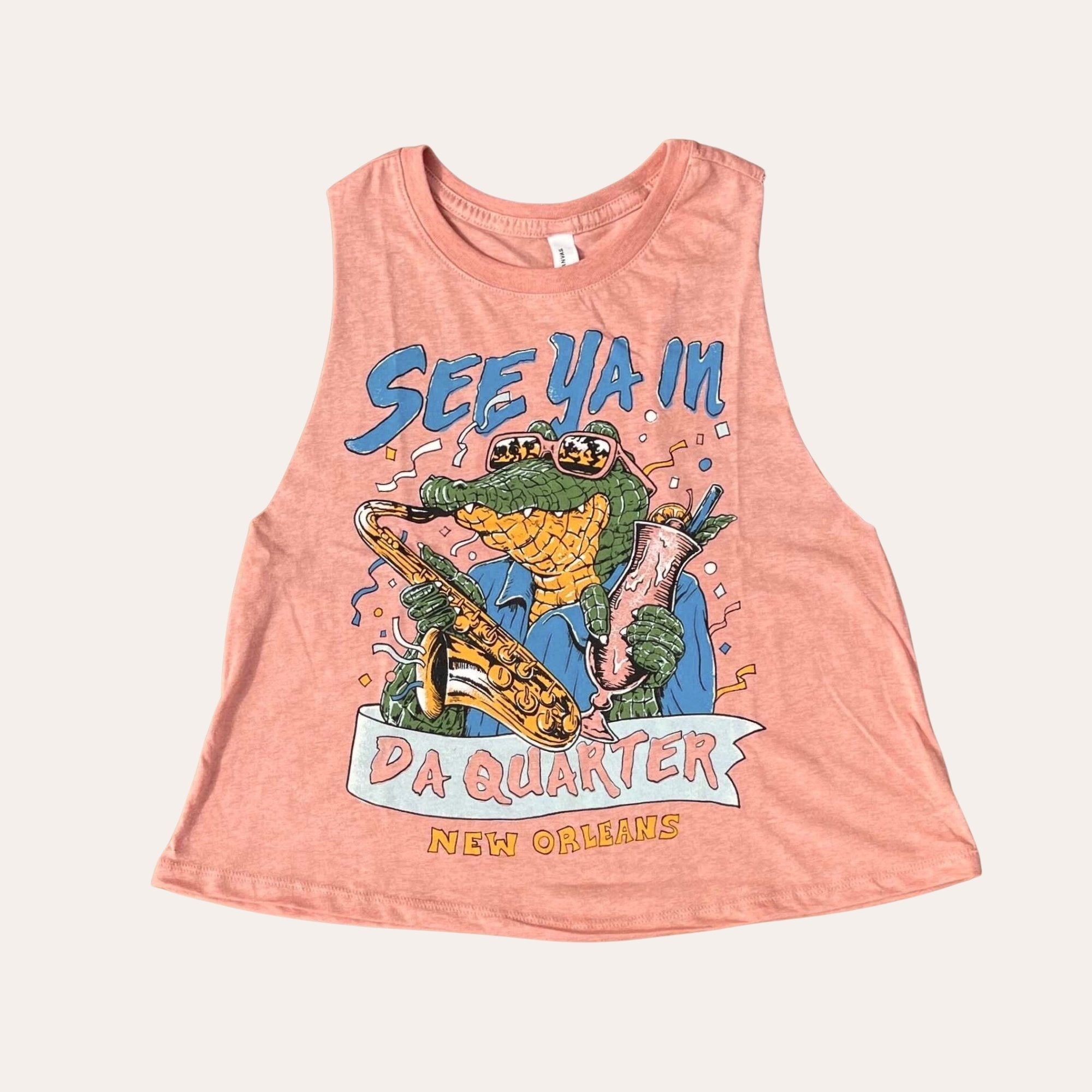 See Ya In Da Quarter Ladies' Racerback Tank - Dirty Coast Press