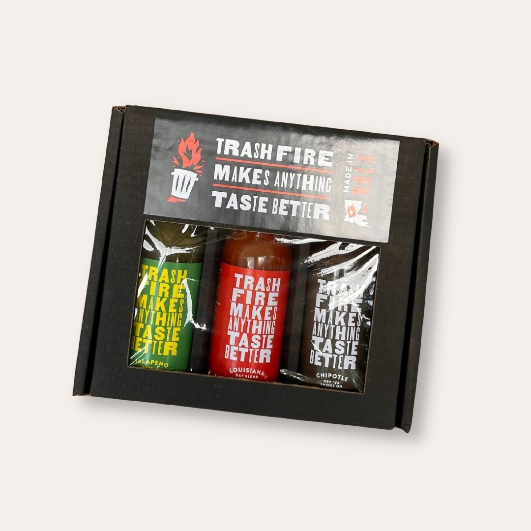 Trash Fire Triple Threat Hot Sauce Set - Dirty Coast Press
