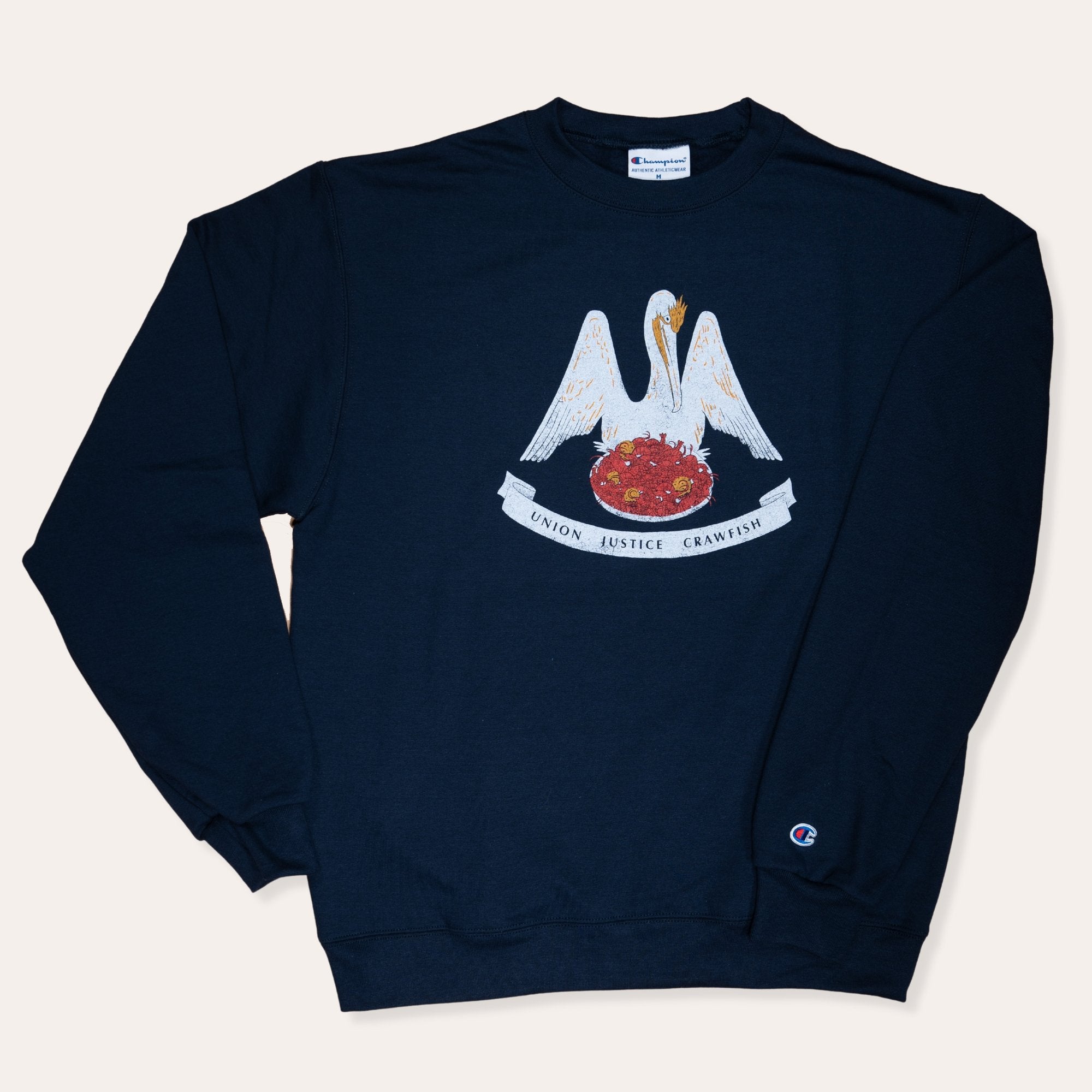 Union, Justice, Crawfish Sweatshirt - Dirty Coast Press