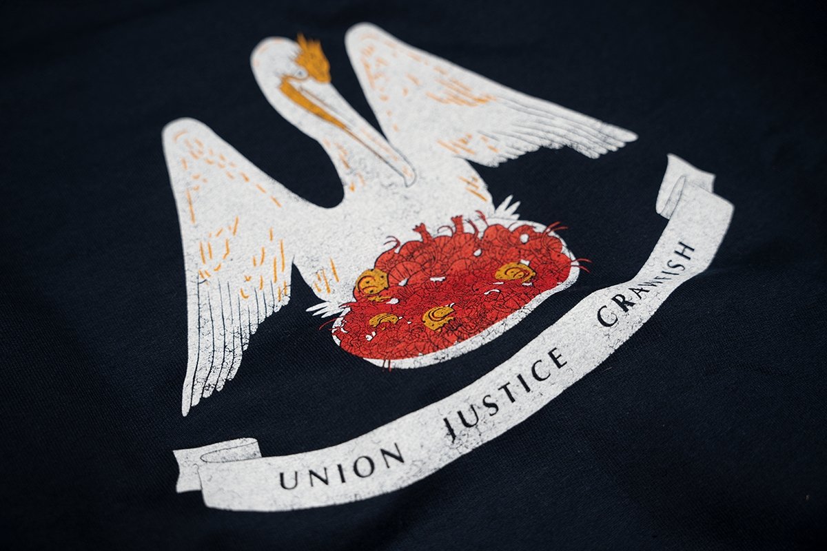 Union, Justice, Crawfish Sweatshirt - Dirty Coast Press