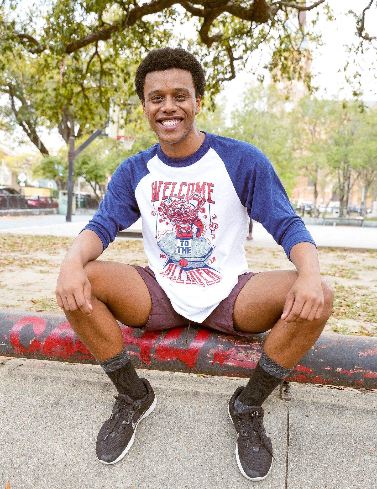 Welcome To The Blender Baseball Tee - Dirty Coast