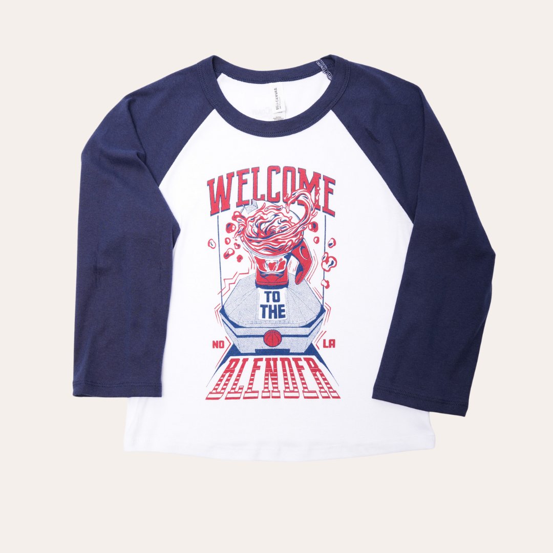 Welcome To The Blender Cropped Baseball Tee - Dirty Coast