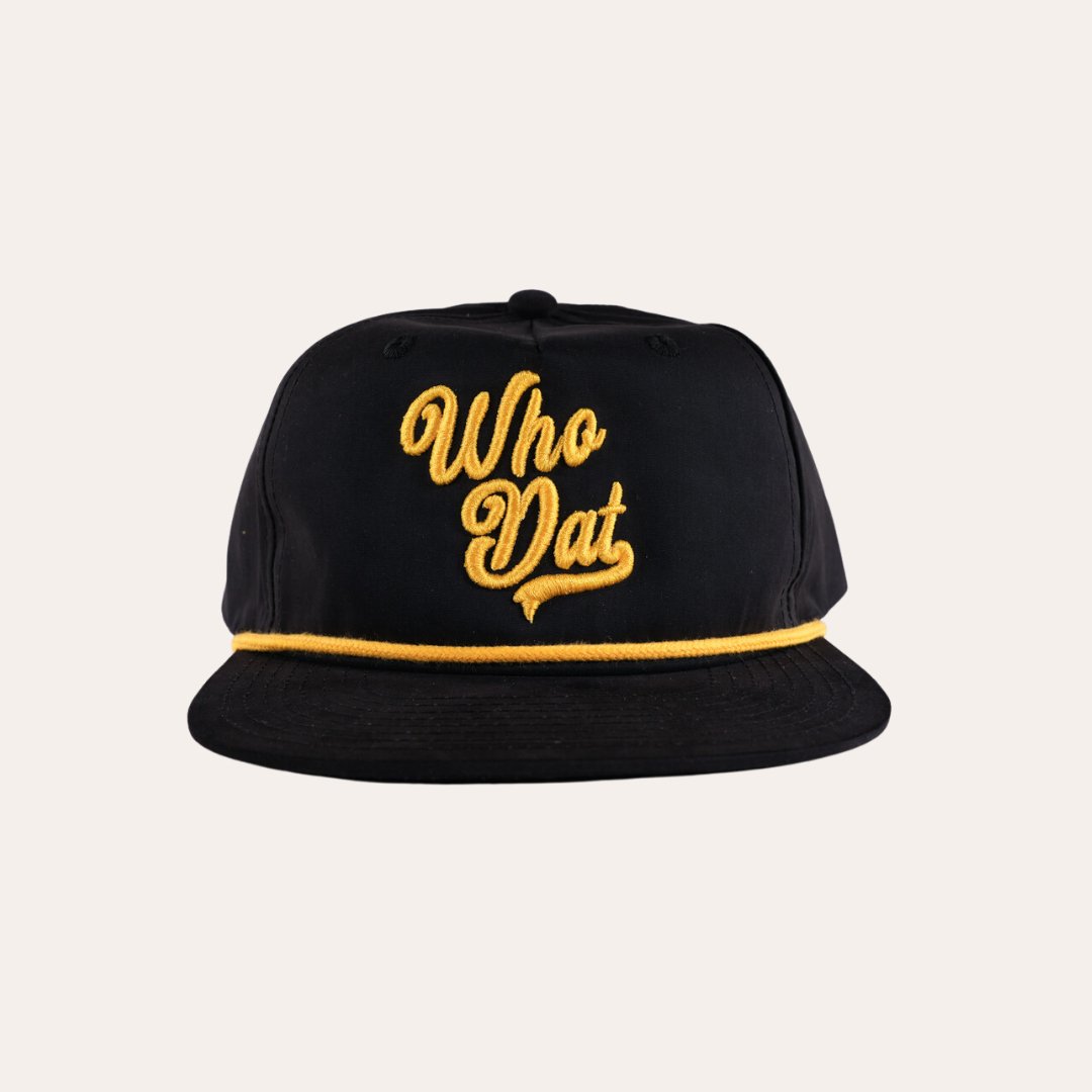 Who Dat Gold Rope Hat - Dirty Coast Press