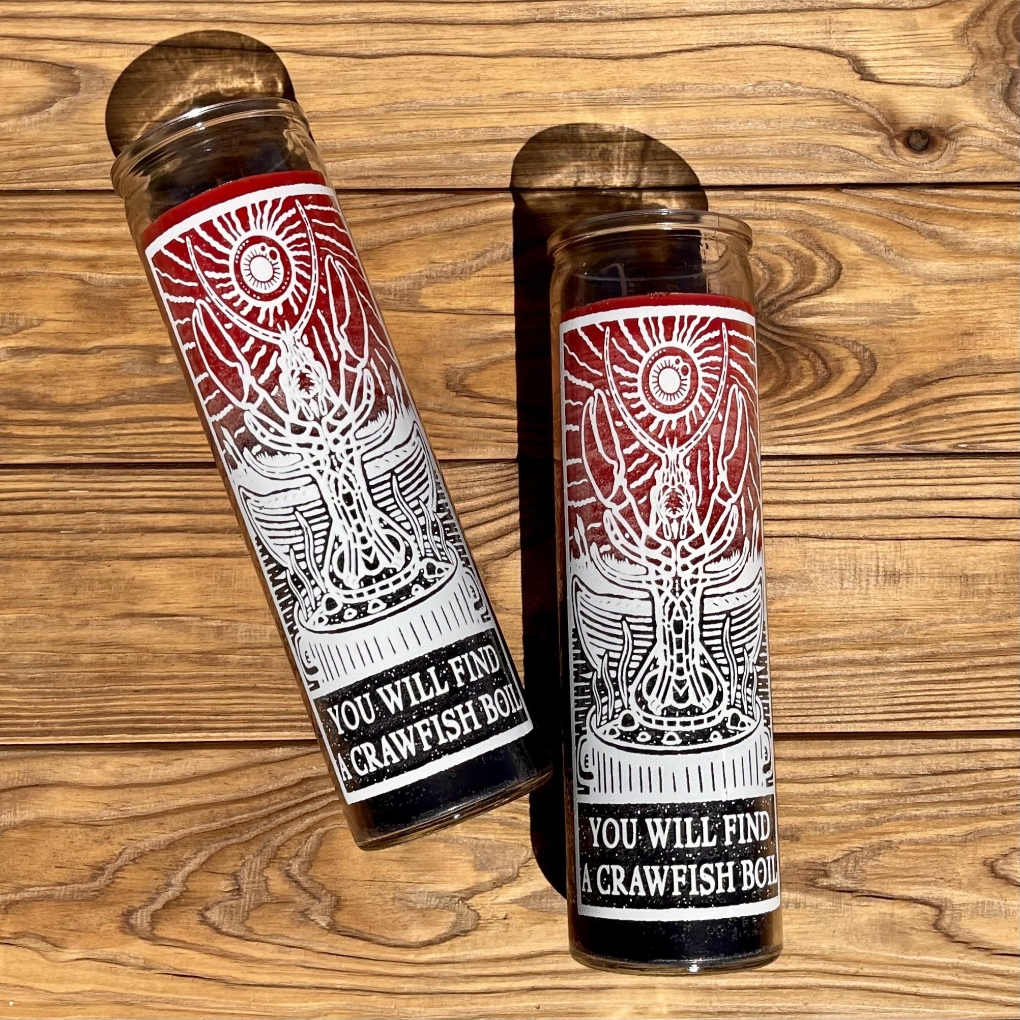 You Will Find A Crawfish Boil Prayer Candle - Dirty Coast Press
