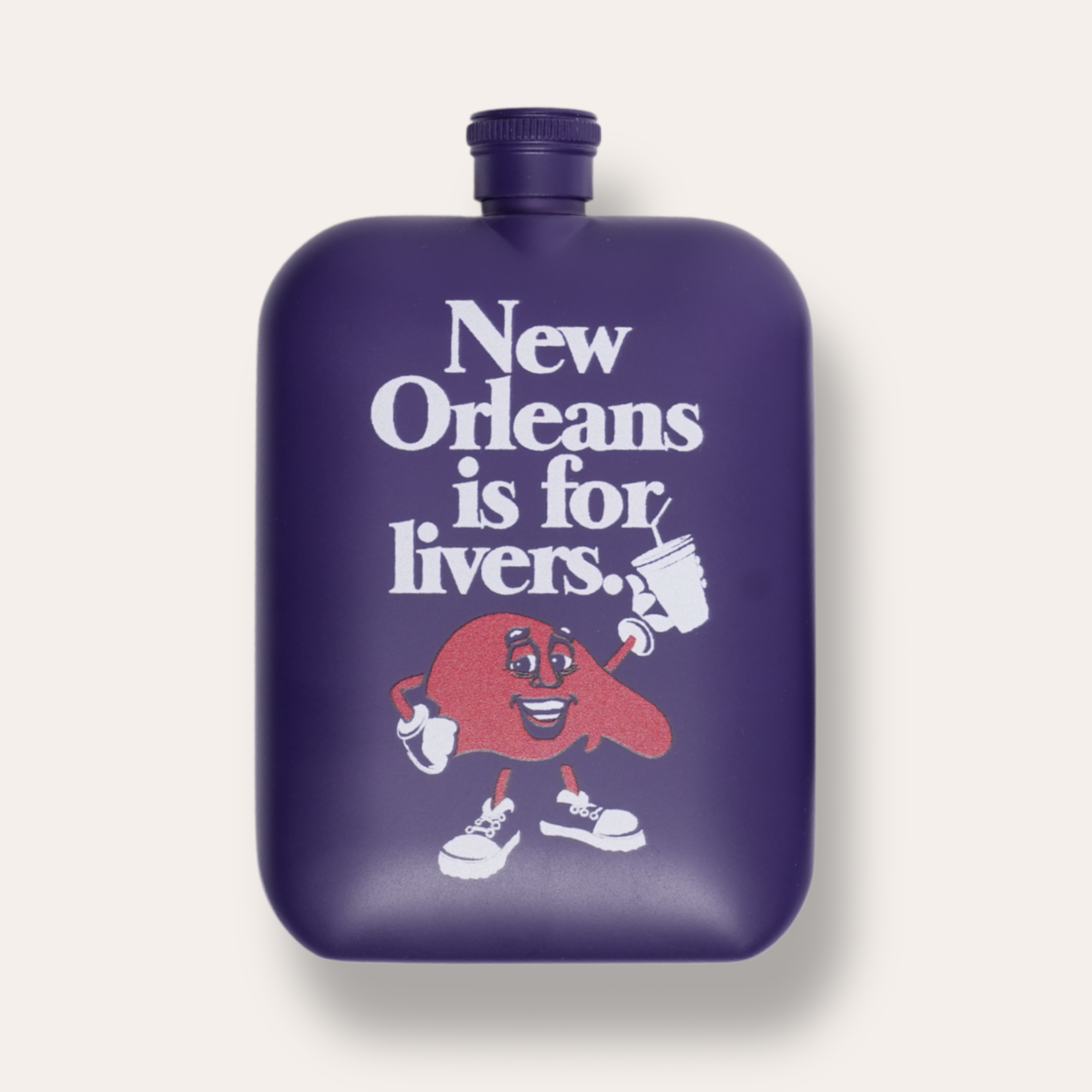 New Orleans Is For Livers Flask