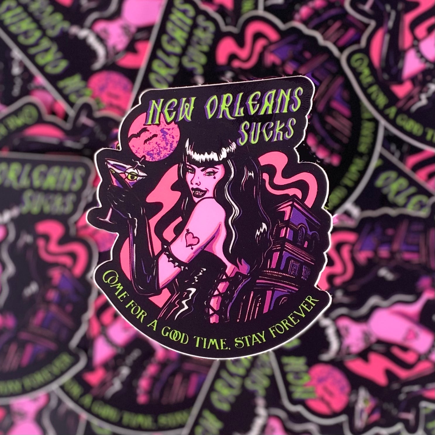 New Orleans Sucks Sticker